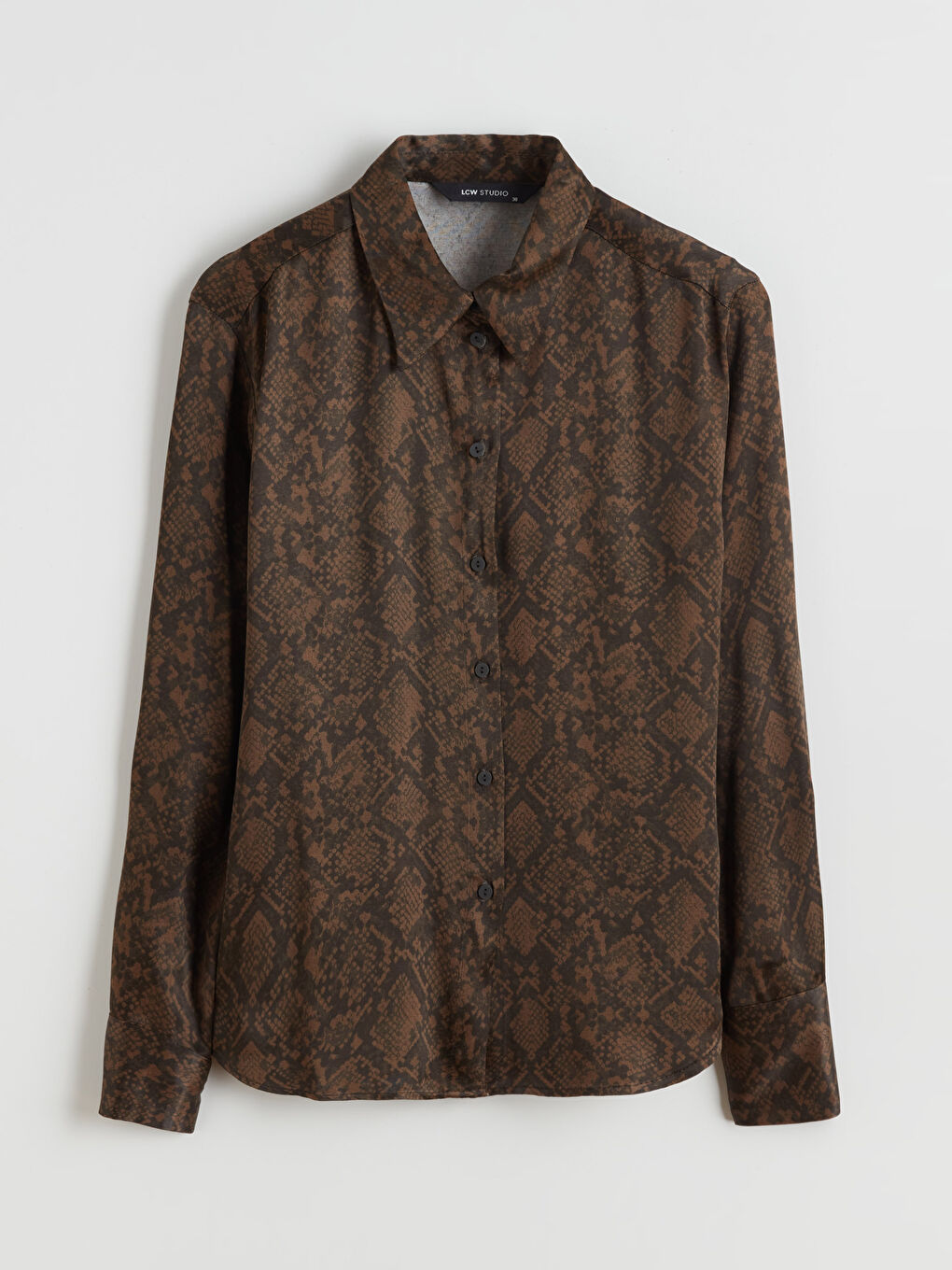 Patterned Oversize Women's Shirt-4