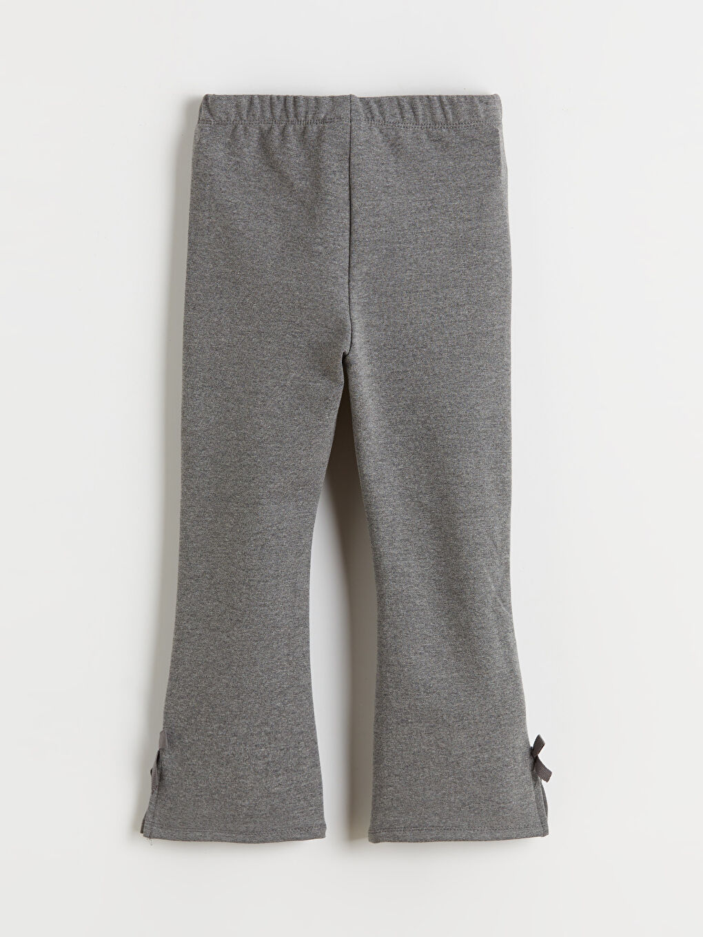 Antrasit Fiyonk Detaylı İspanyol Paça Kız Çocuk Tayt-1