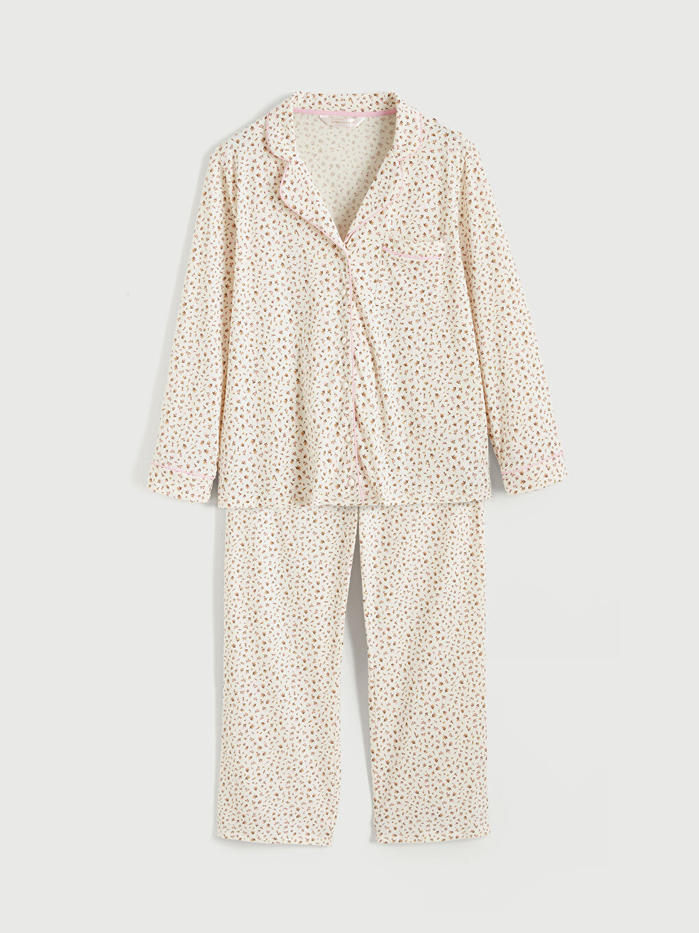 SVETLO BEŽ Pidžama komplet Žena-4