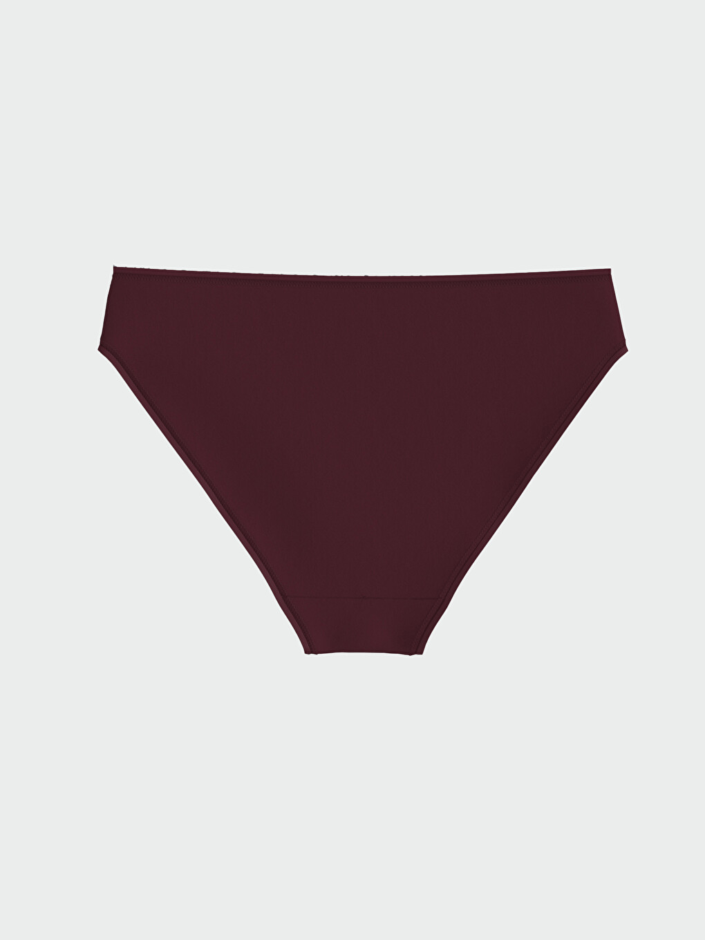 Bordo Düz Bikini Külot-1