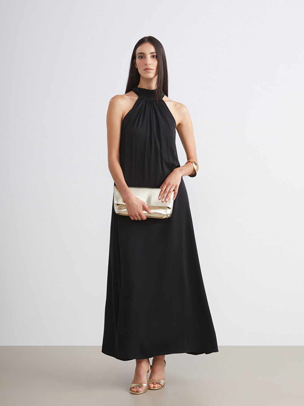 Sarı Deri Görünümlü Kadın El Çantası