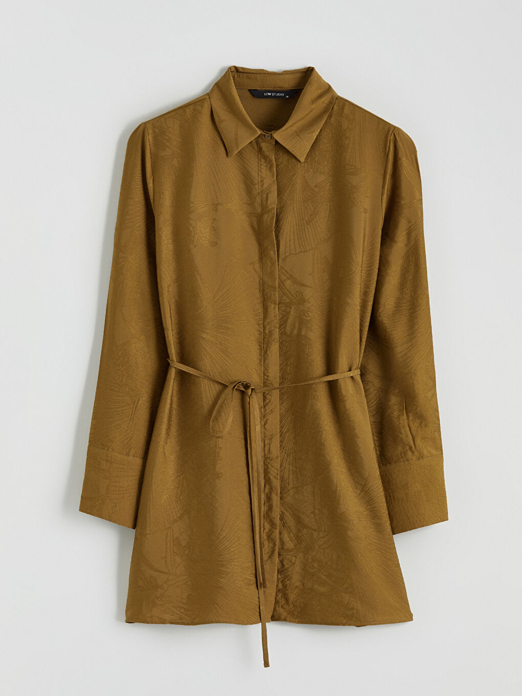 Self-Patterned Women's Shirt Tunic