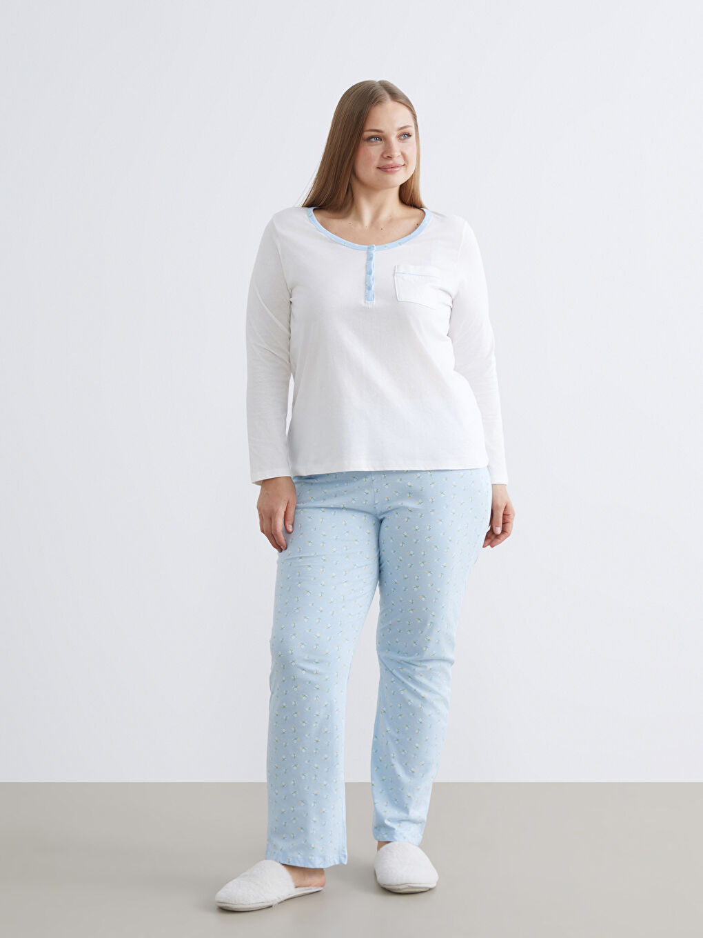 PLAVA Pidžama komplet Žena