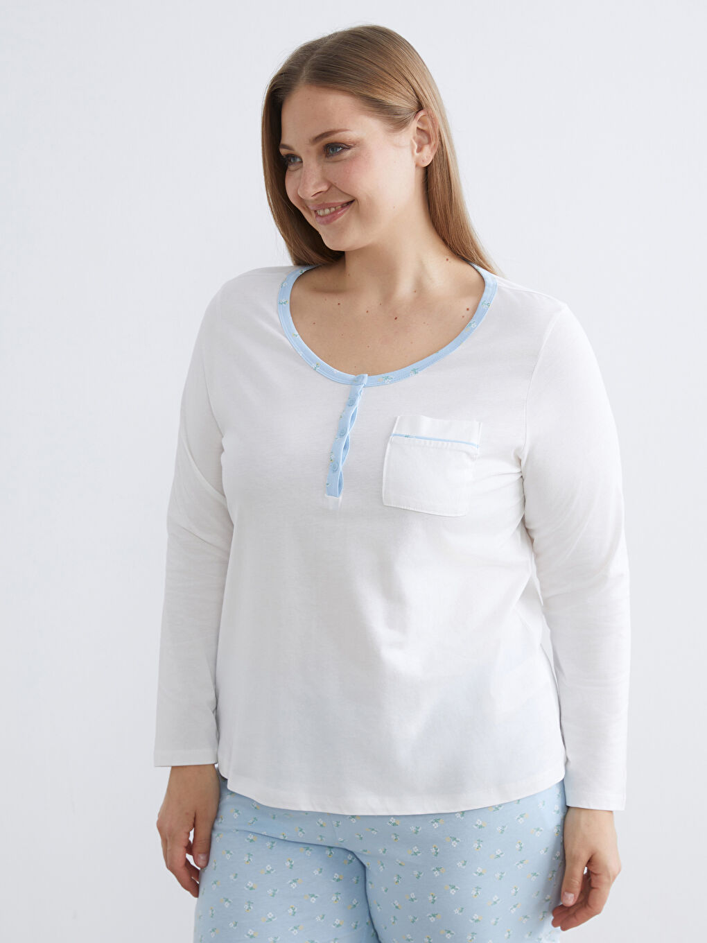 PLAVA Pidžama komplet Žena-1