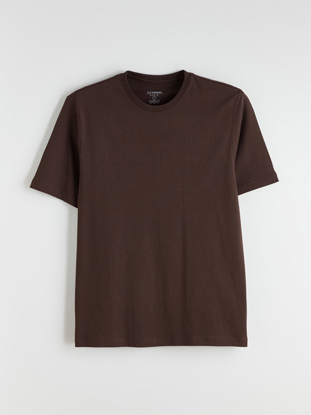 Kahverengi Bisiklet Yaka Penye Erkek Tişört 3'lü Paket-12