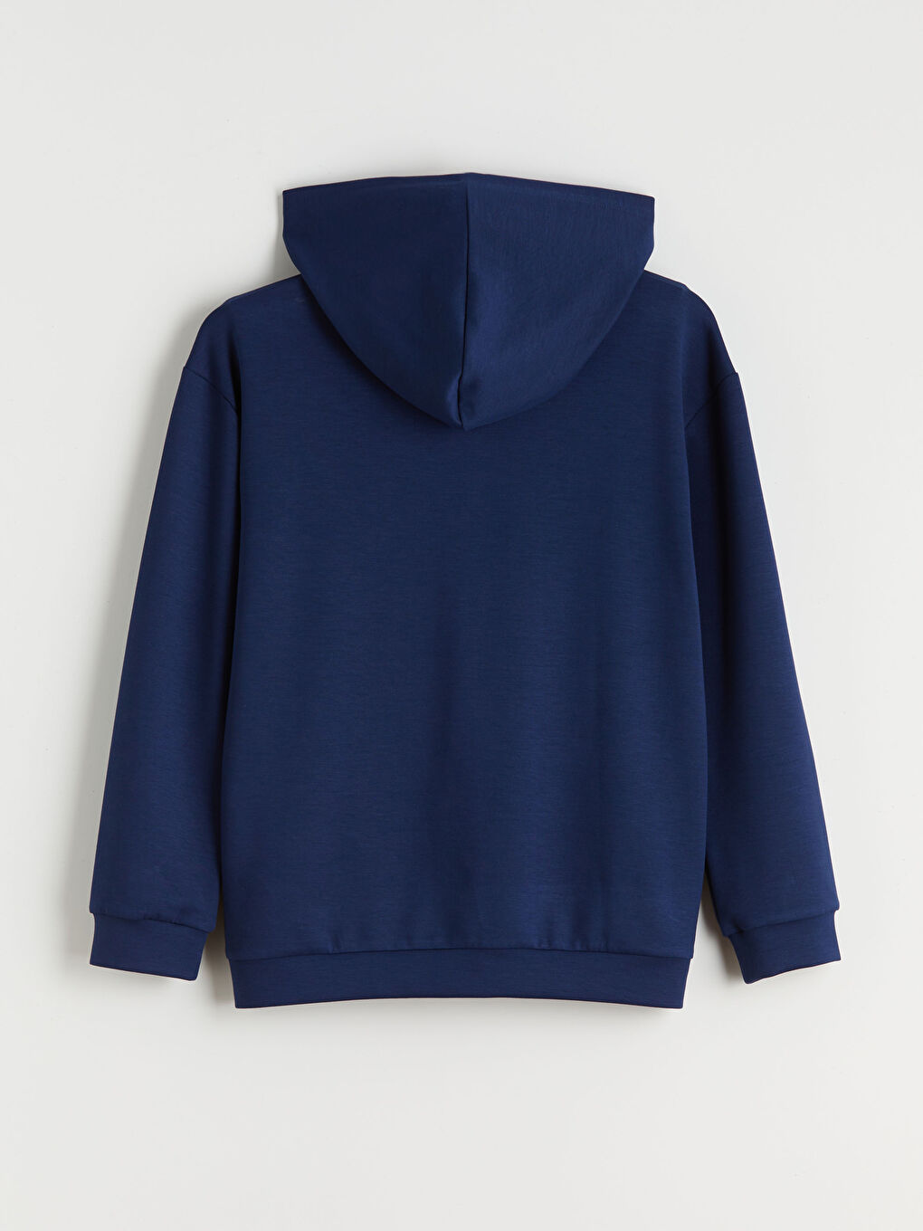 Lacivert Kapüşonlu Erkek Çocuk Fermuarlı Sweatshirt-1