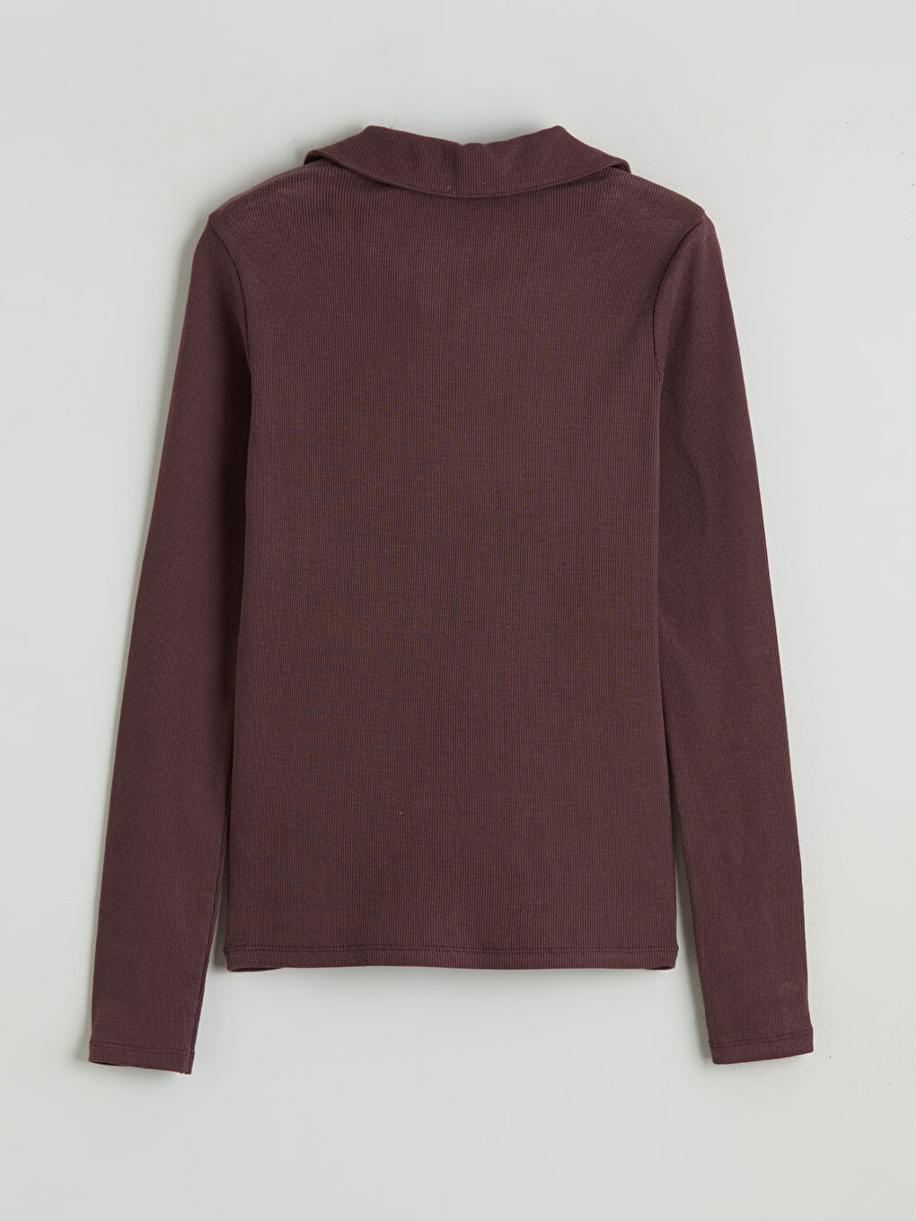 Mürdüm Polo Yaka Kız Çocuk Tişört-1