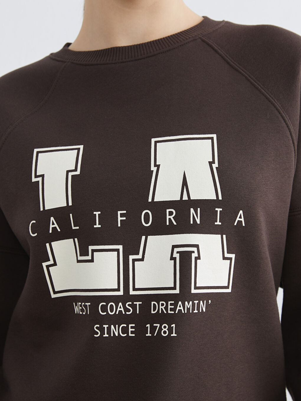 Printed Oversize Women's Thick Sweatshirt Tunic-2