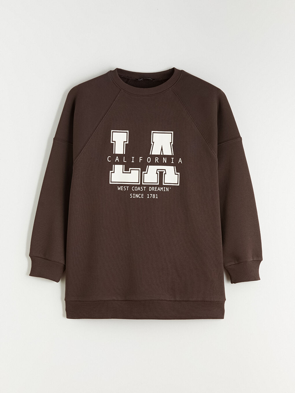 Printed Oversize Women's Thick Sweatshirt Tunic-4