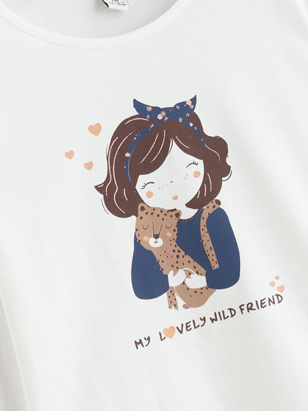 Crew Neck Printed Girls' T-Shirt 2 Pack-2