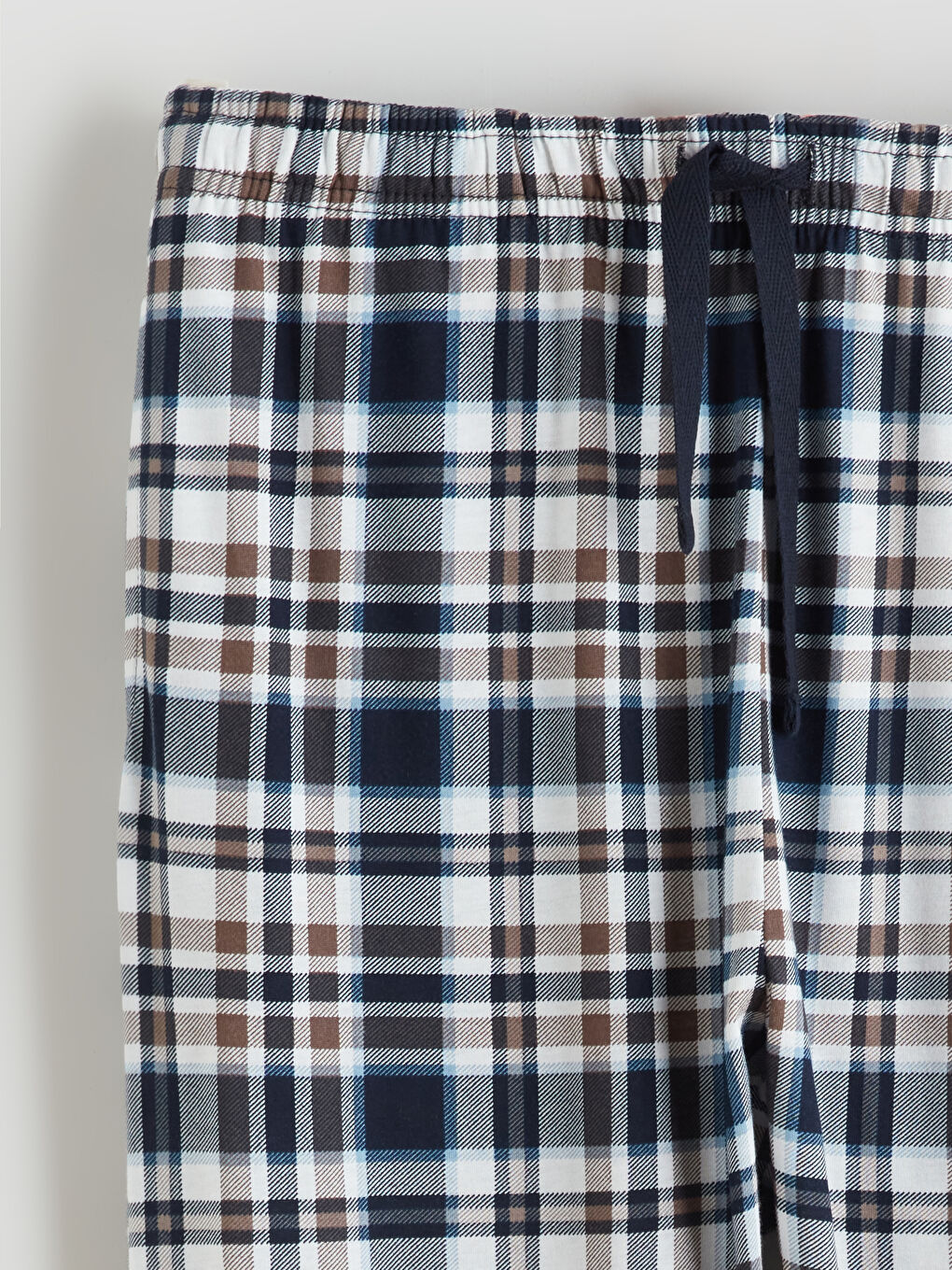 Kahverengi Standart Kalıp Erkek Pijama Takımı-12