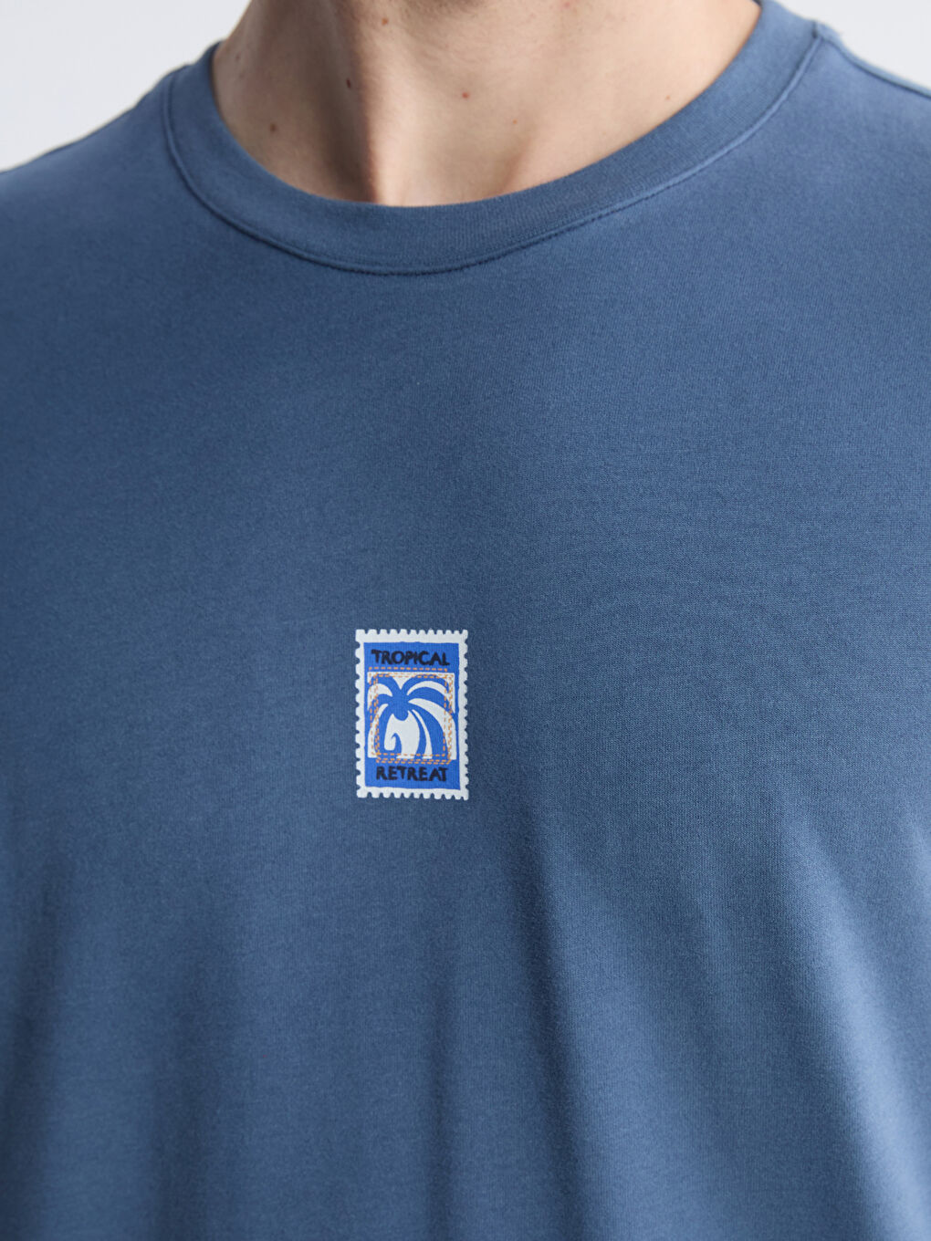 İndigo Standart Kalıp Erkek Pijama Takımı-2