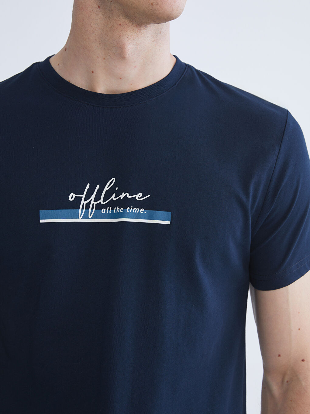 Lacivert Standart Kalıp Erkek Pijama Takımı-2