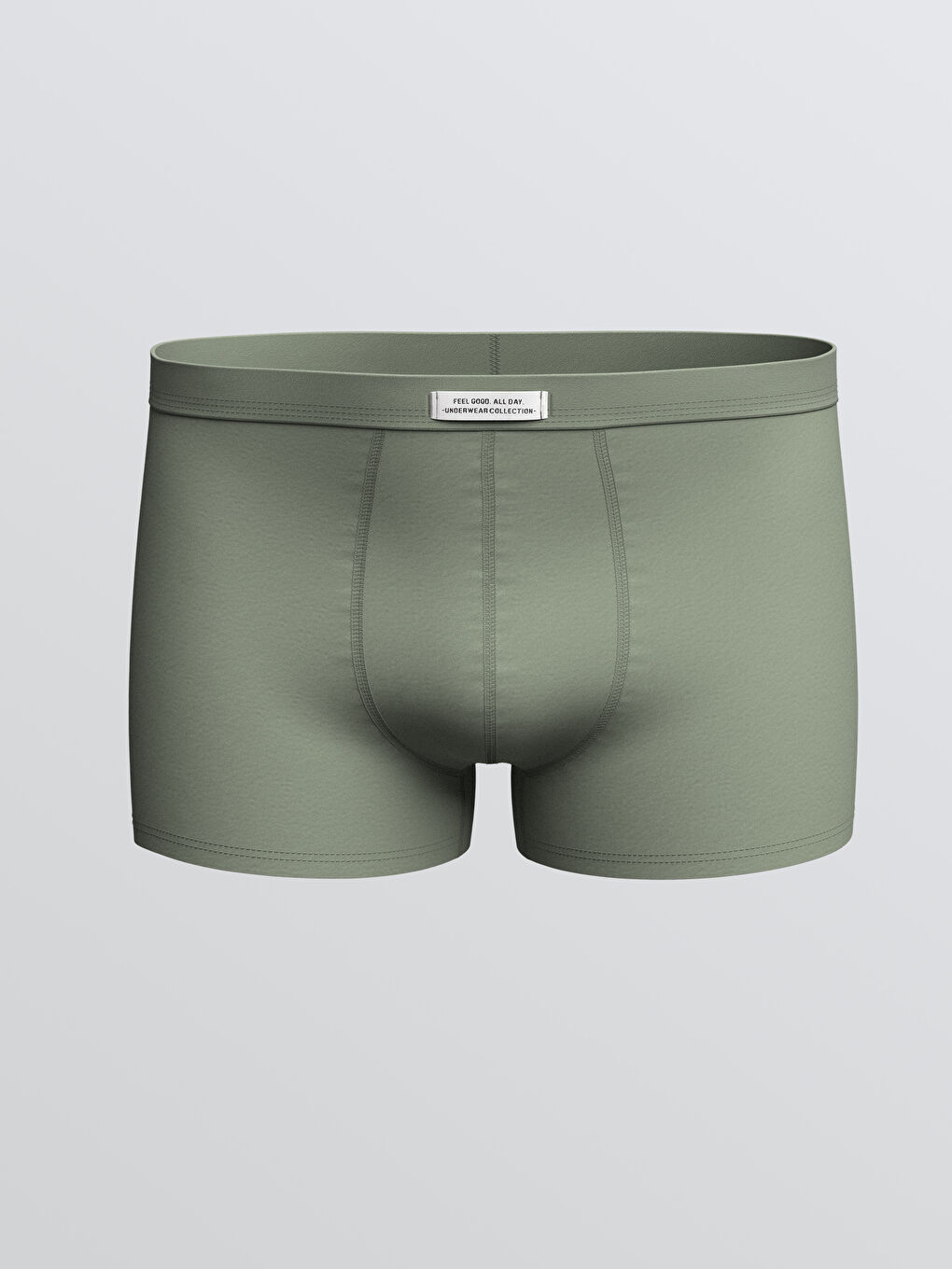 Gri Standart Kalıp Pamuklu Esnek Erkek Boxer 3'lü-3