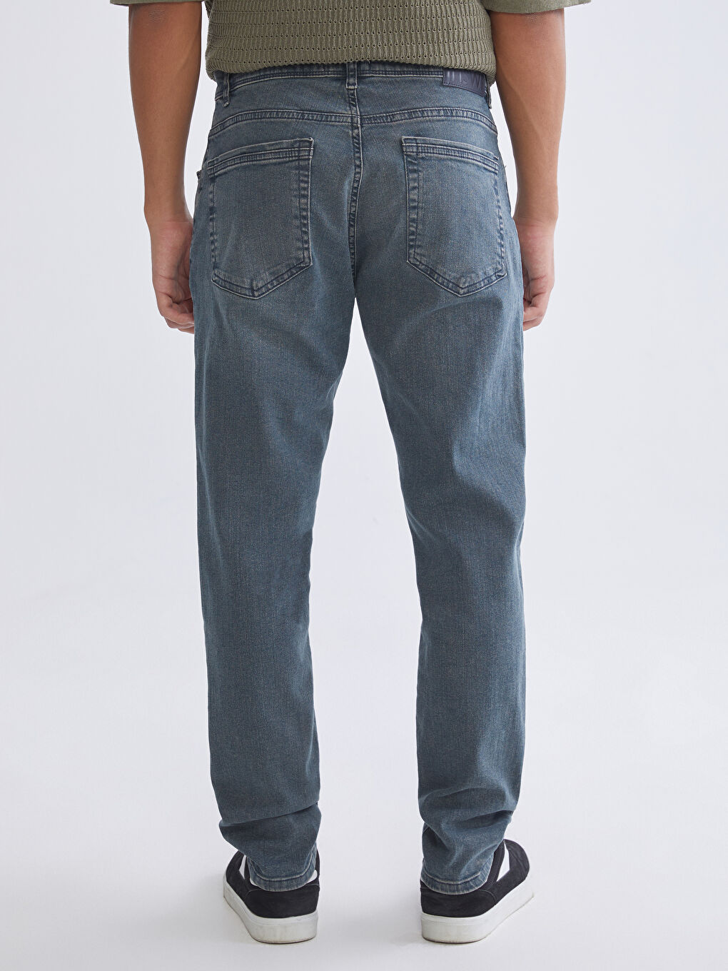 Yeşil 730 Havuç Kalıp Erkek Jean Pantolon-3