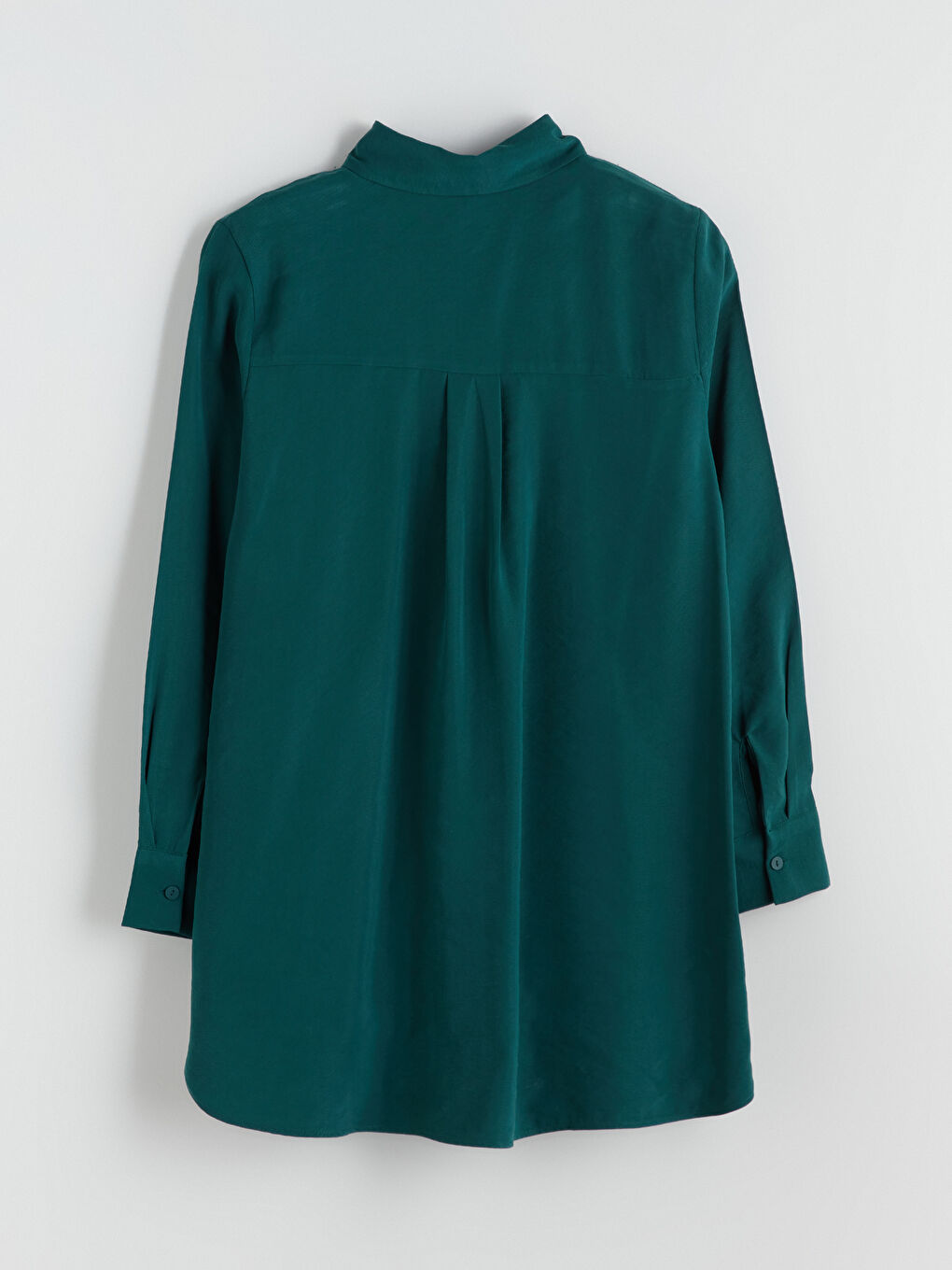 Yeşil Modal Karışımlı Kadın Gömlek Tunik-7