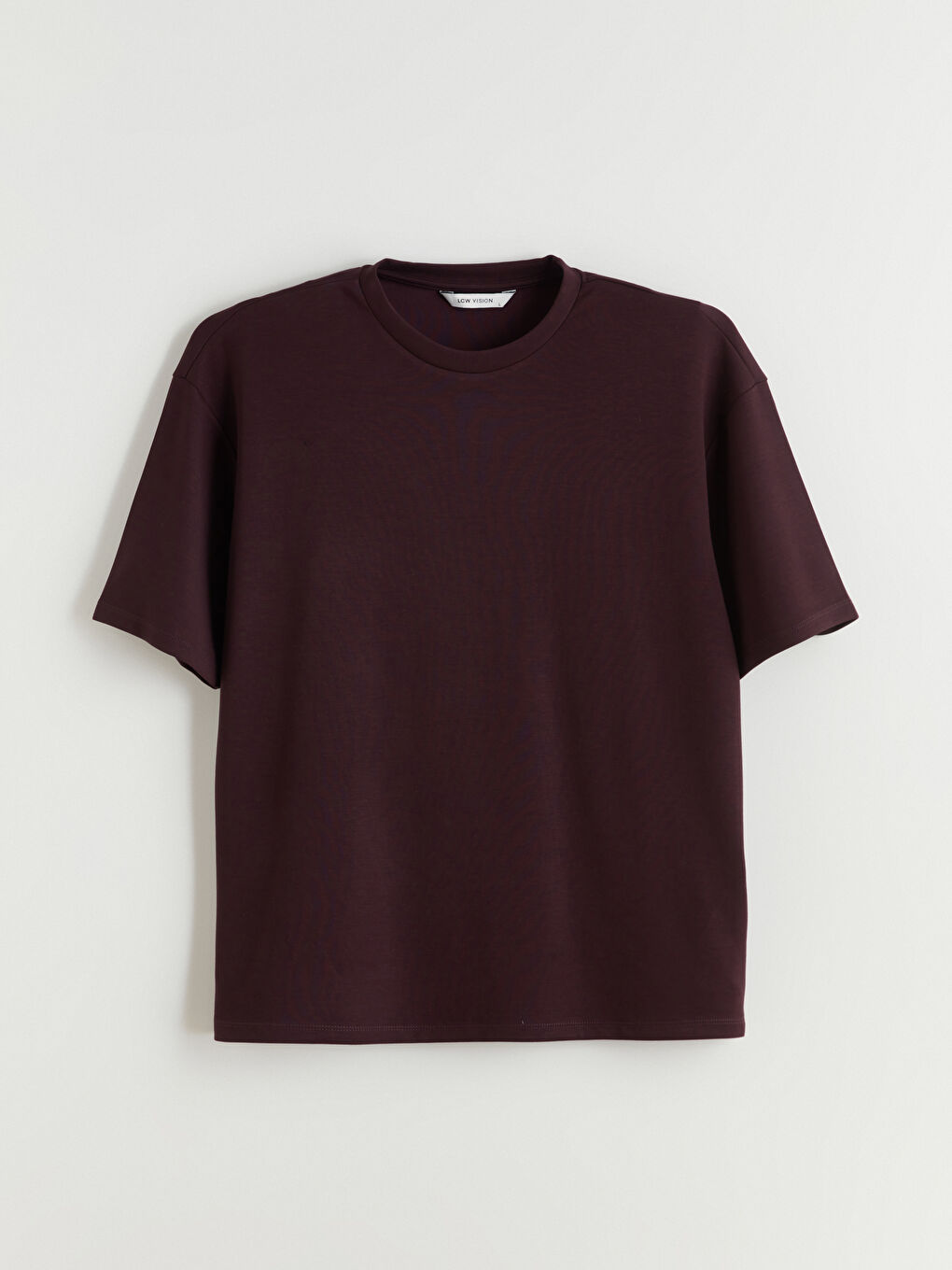 Mürdüm Bisiklet Yaka Erkek Tişört-4