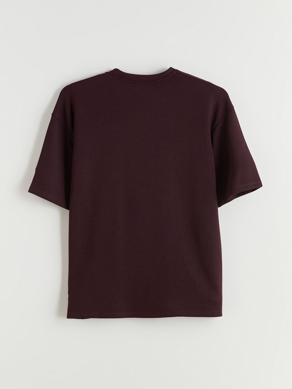 Mürdüm Bisiklet Yaka Erkek Tişört-5