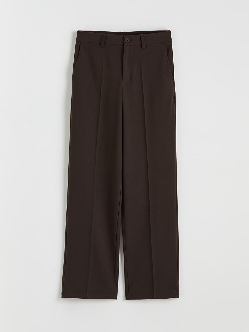 Regular Fit Wide Leg Women's Trousers-7