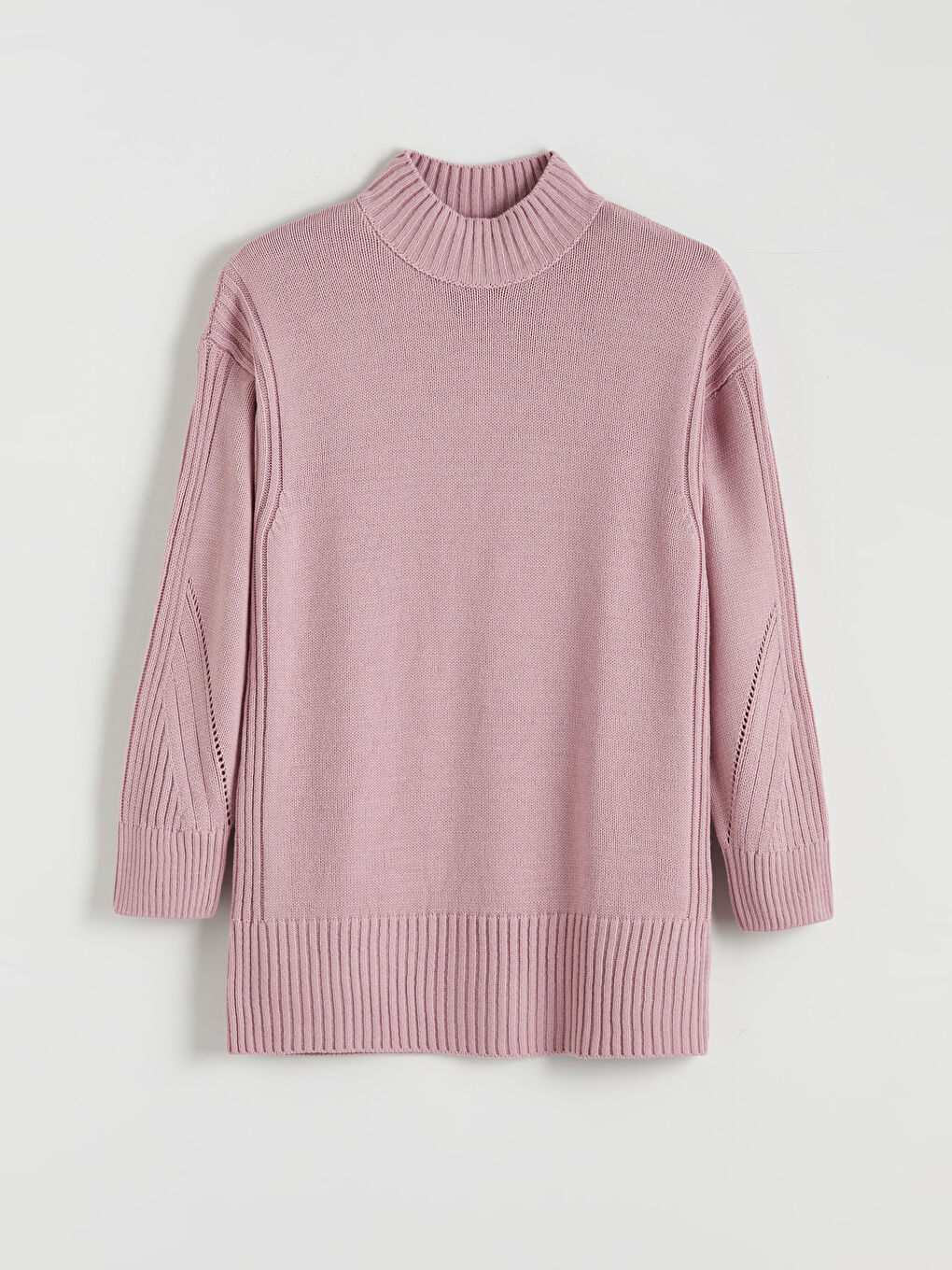 تونيك تريكو بياقة عالية نساء-4