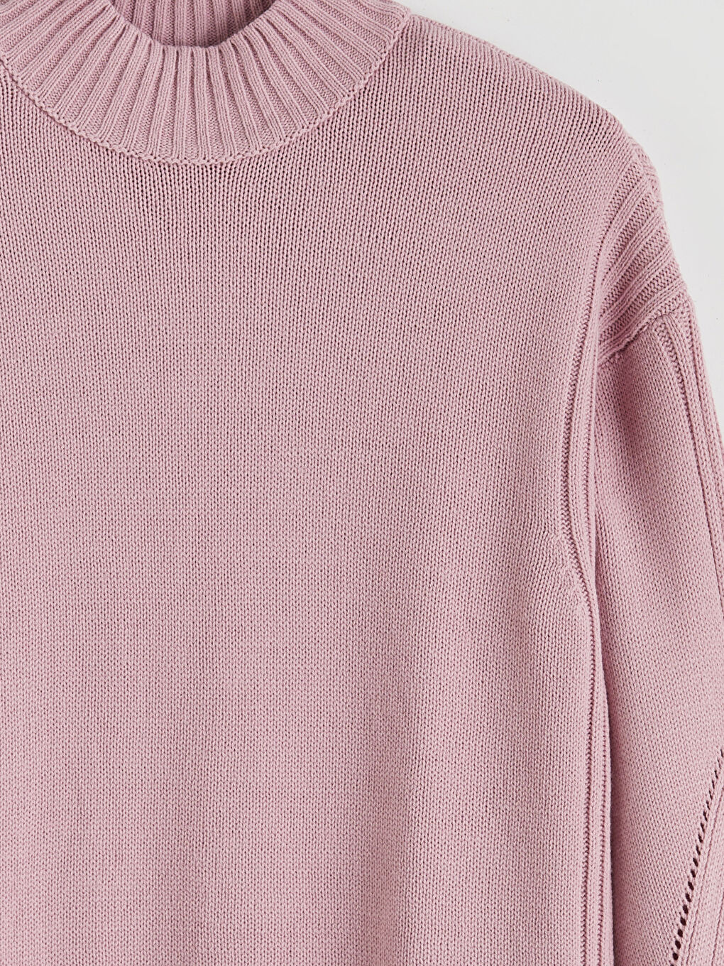 تونيك تريكو بياقة عالية نساء-5