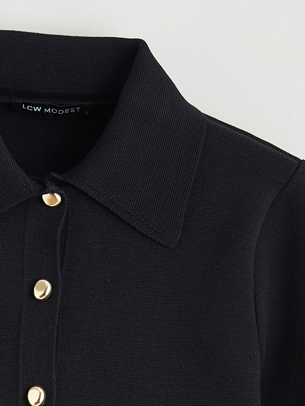 Collared Neck Women's Knitwear Cardigan-5