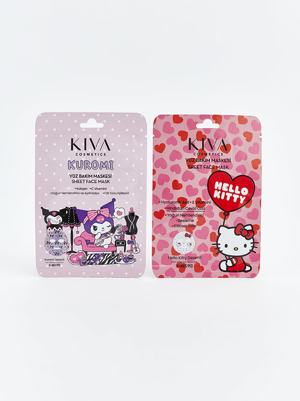 Hello Kitty Baskılı Kız Çocuk Yüz Maskesi-1