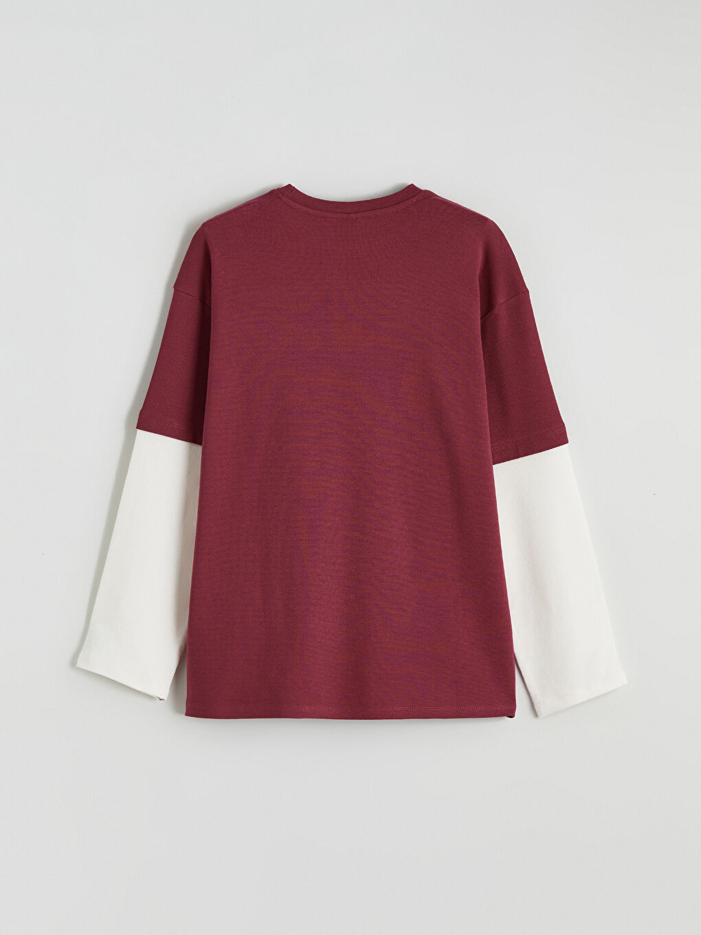 Crew Neck Bow Printed Girls' T-Shirt-2