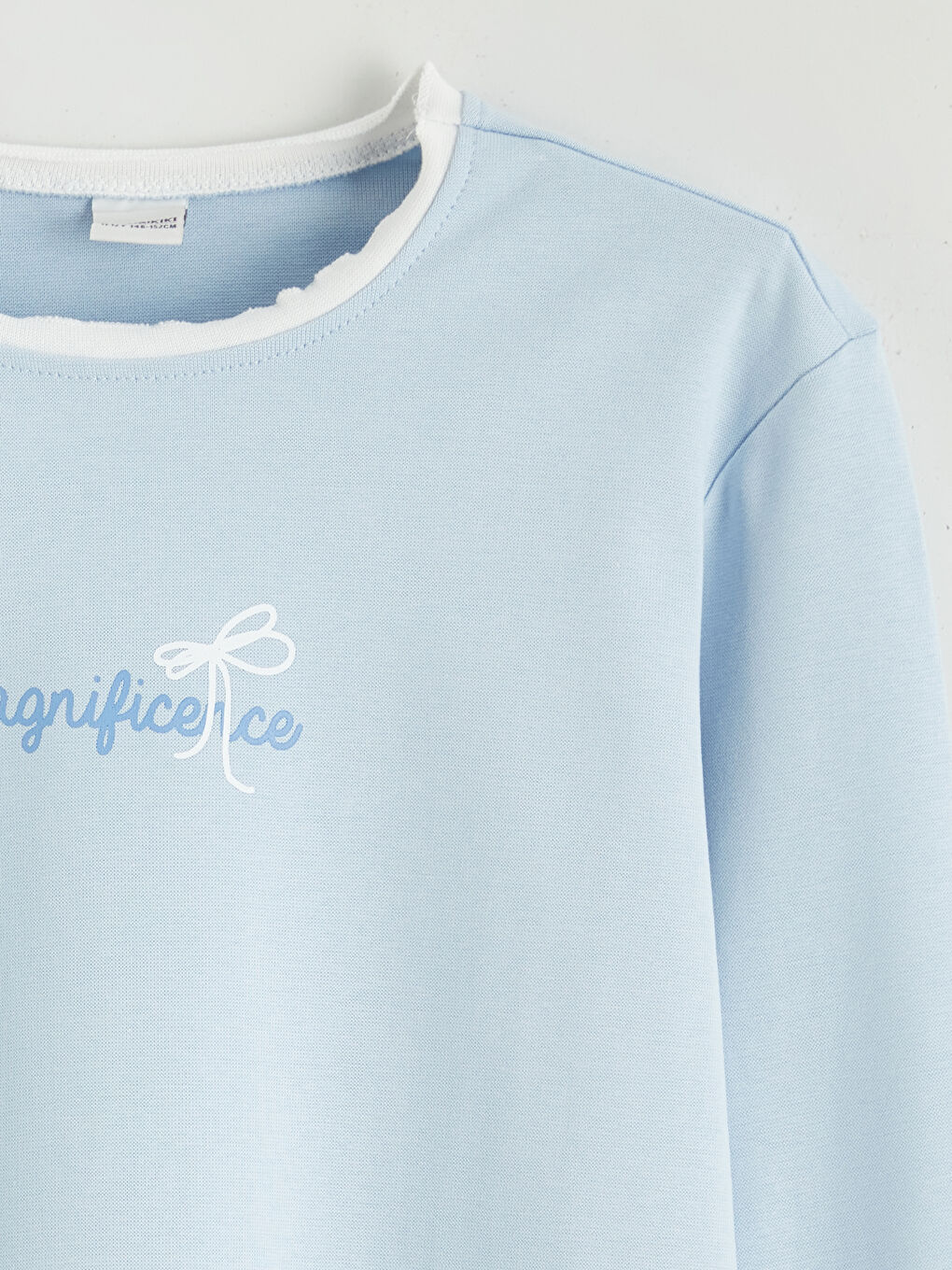 Crew Neck Printed Girls' T-Shirt-1