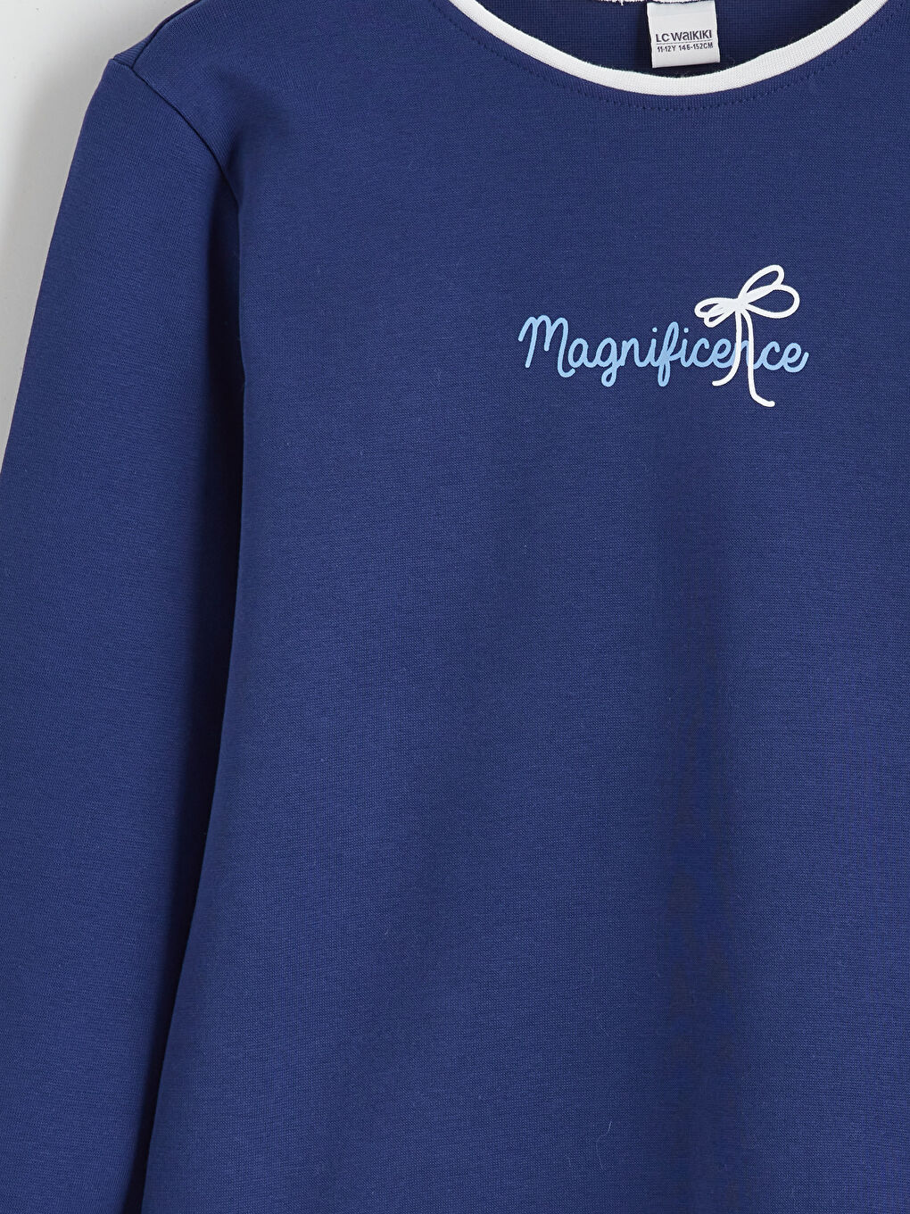 Crew Neck Printed Girls' T-Shirt-2