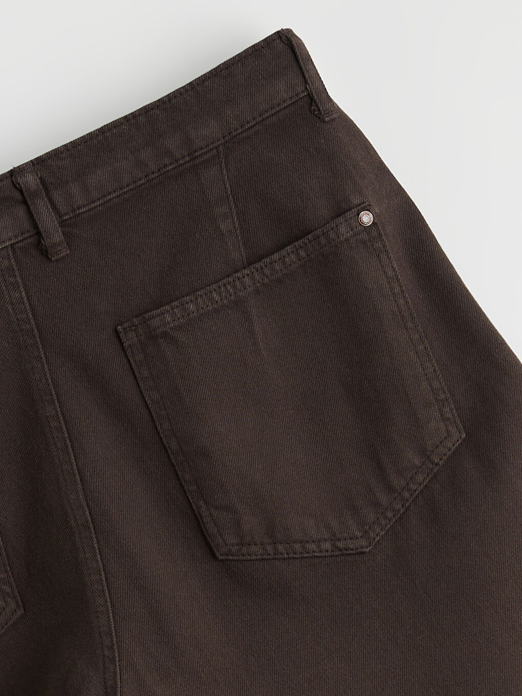 Kahverengi Bol Kalıp Erkek Pantolon-5
