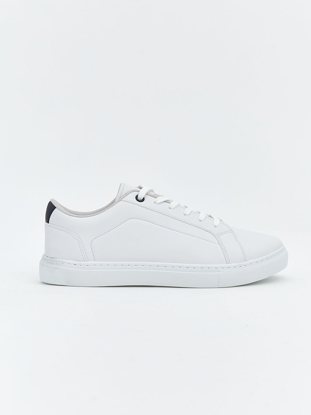 Beyaz Bağcıklı Erkek Spor Ayakkabı-1