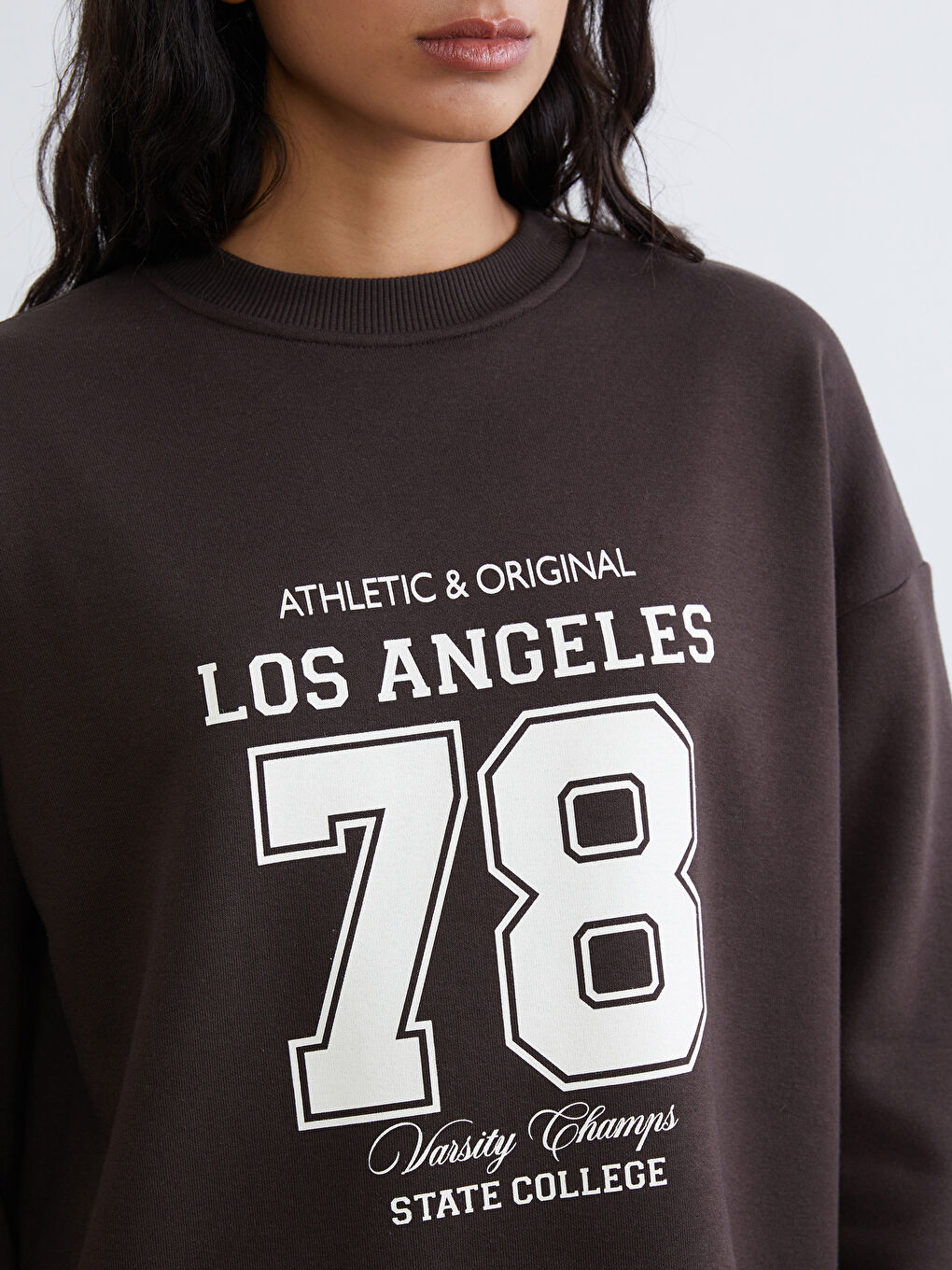 Los Angeles Printed Women's Thick Sweatshirt Tunic-2