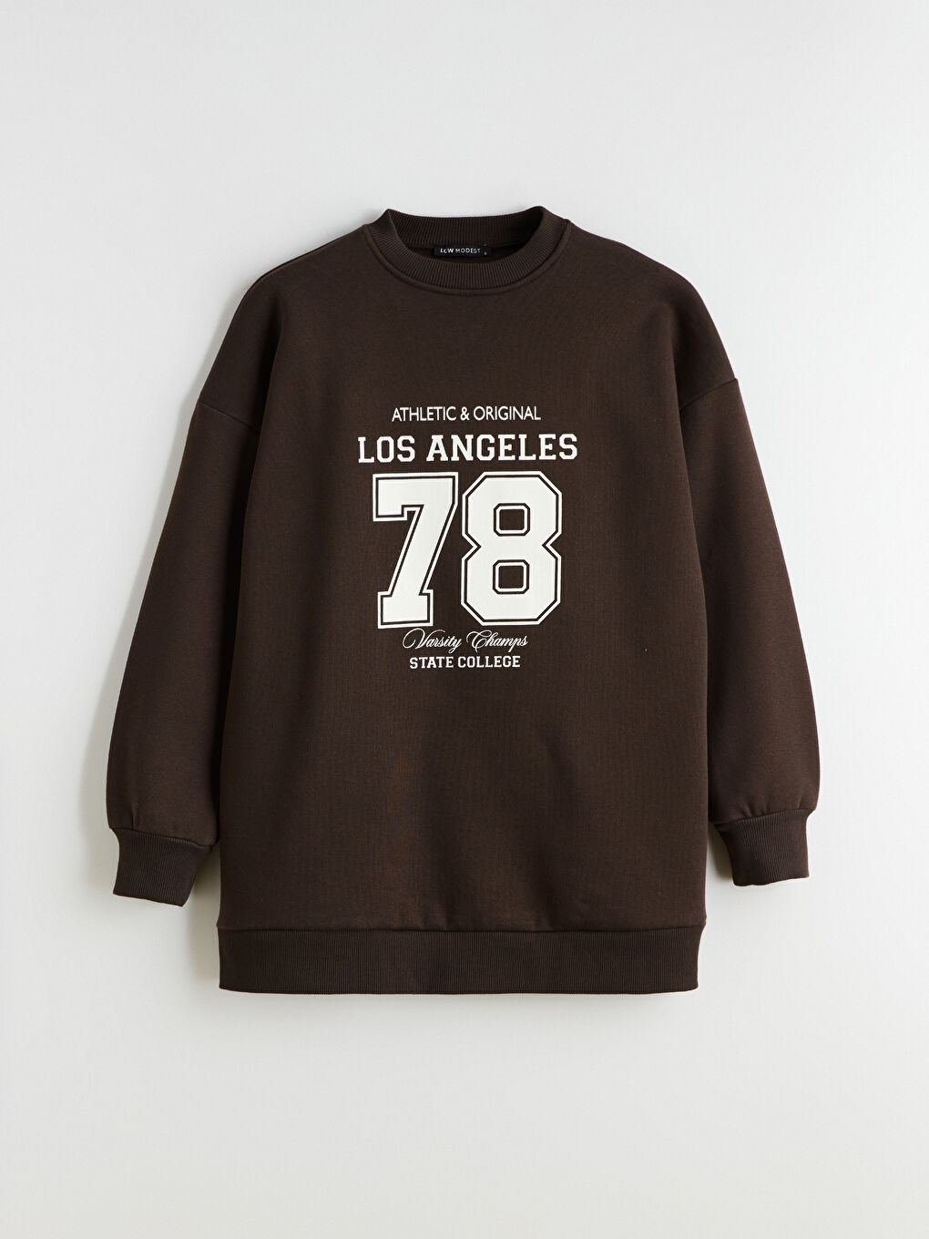 Los Angeles Printed Women's Thick Sweatshirt Tunic-4