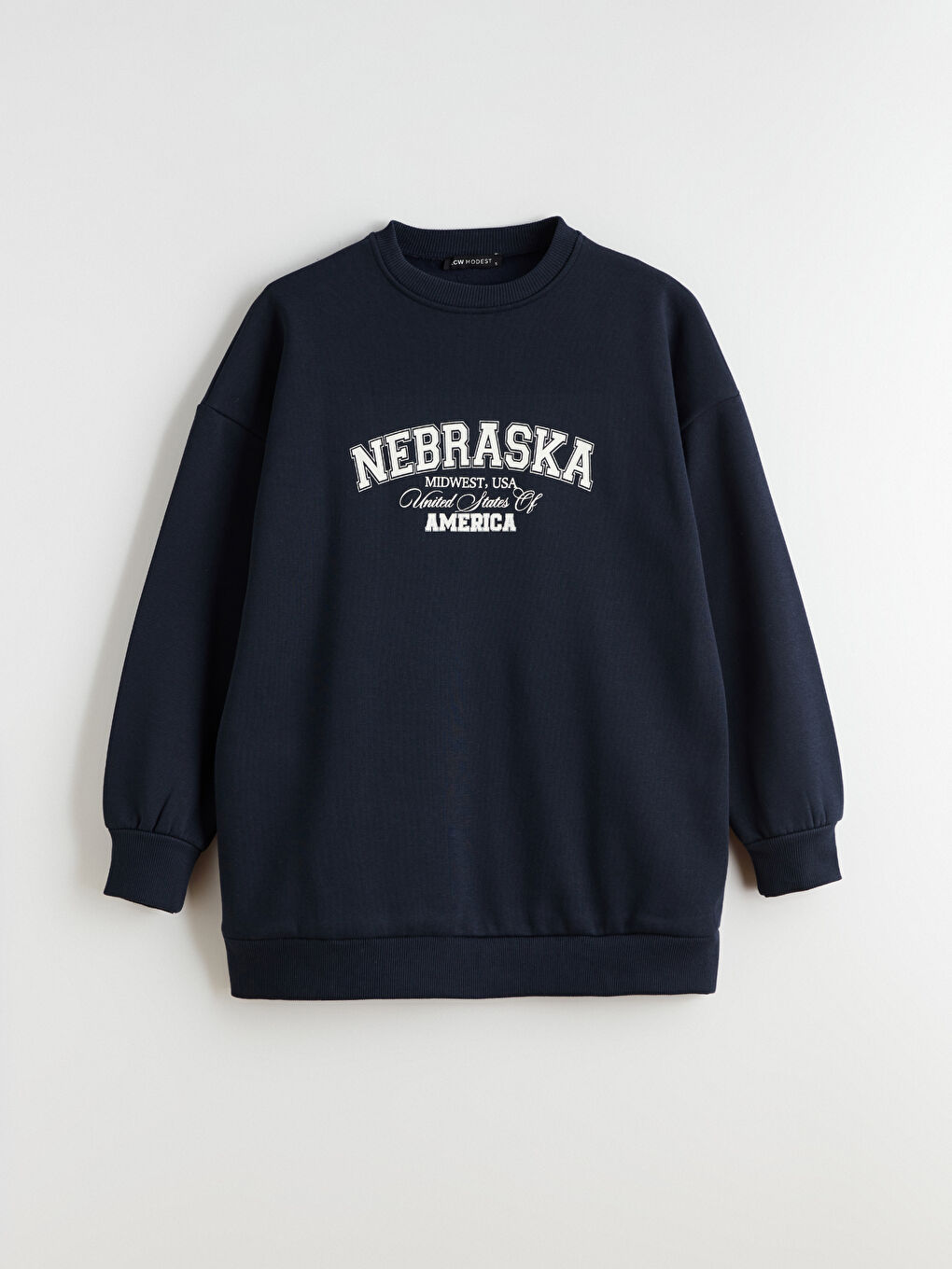Nebraska Printed Women's Thick Sweatshirt Tunic-4