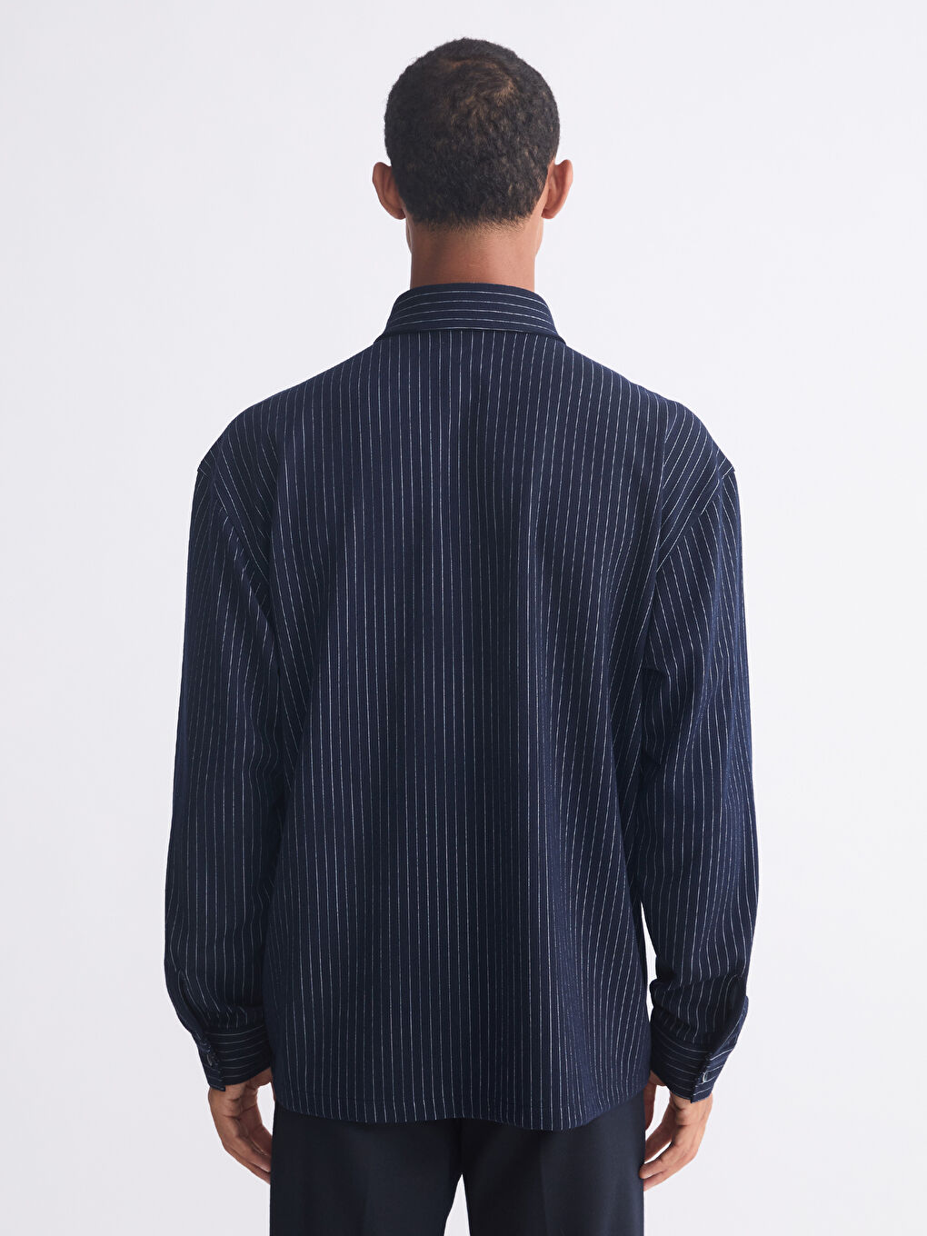 Regular Fit Long Sleeve Striped Men's Shirt-2