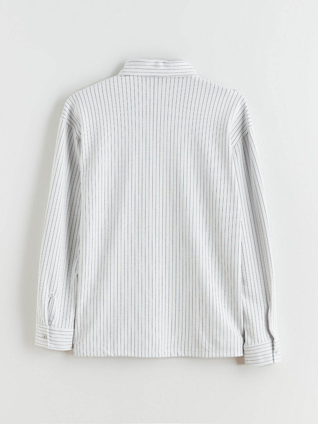 قميص رجالي مُخَطَّط بأكمام طويلة بقصة عادية-6