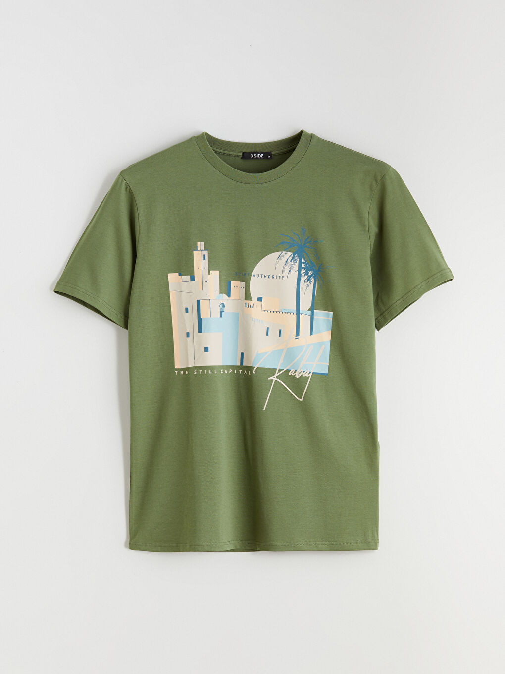 Crew Neck Printed Jersey Men's T-Shirt-4