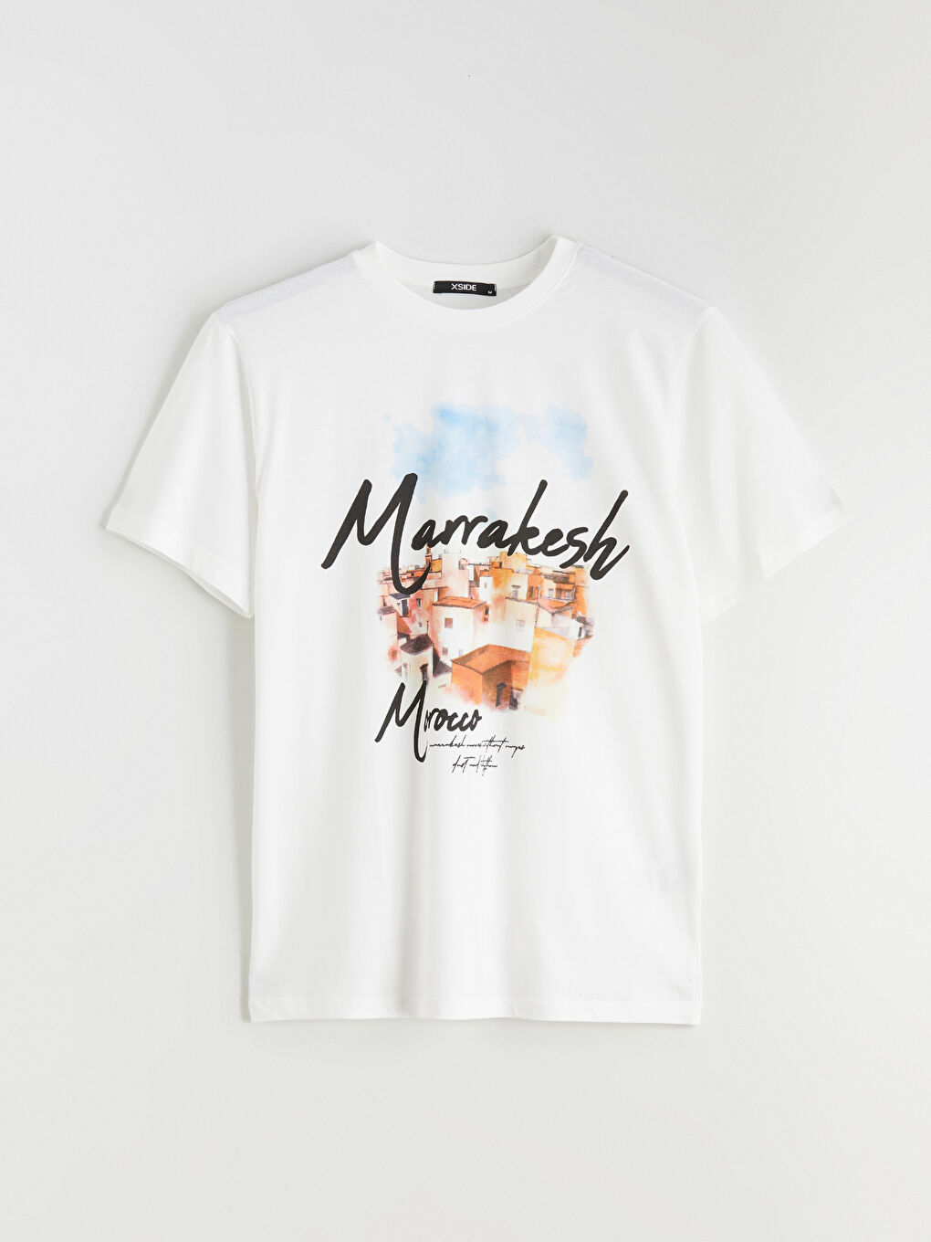 Crew Neck Printed Jersey Men's T-Shirt-4