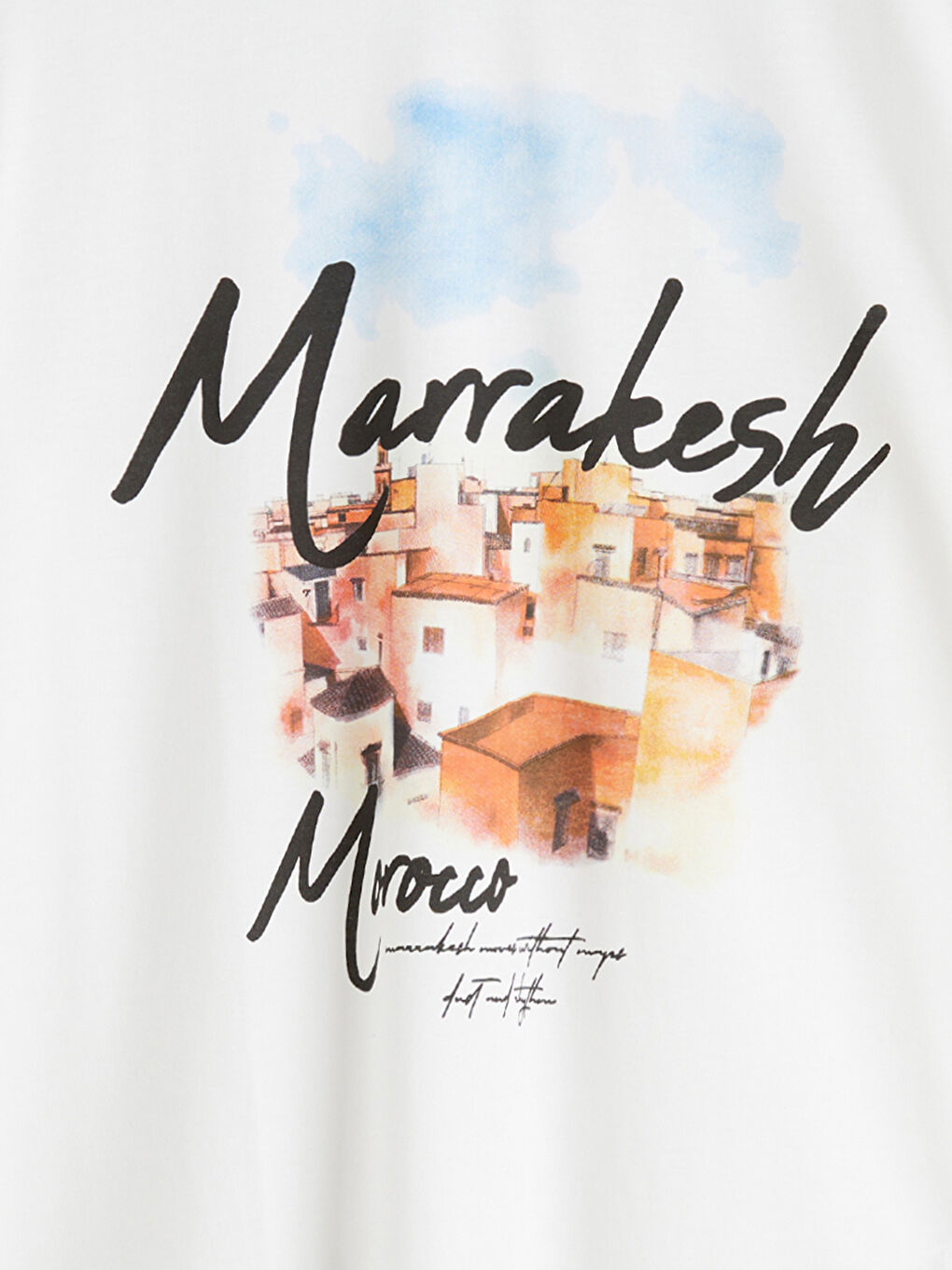 Crew Neck Printed Jersey Men's T-Shirt-5