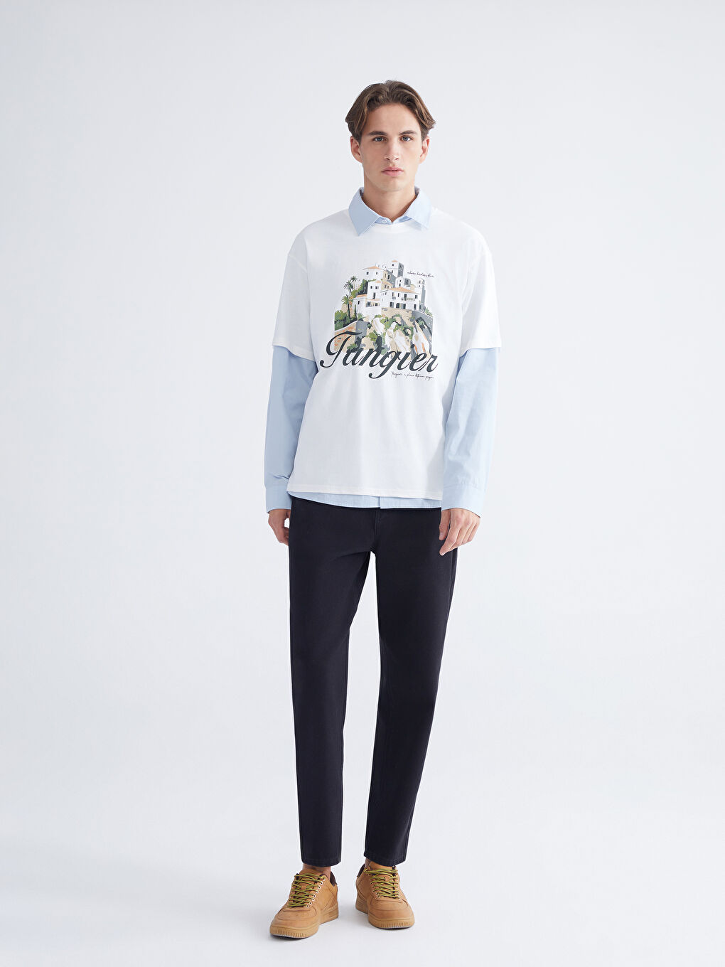 Crew Neck Printed Men's T-Shirt-1