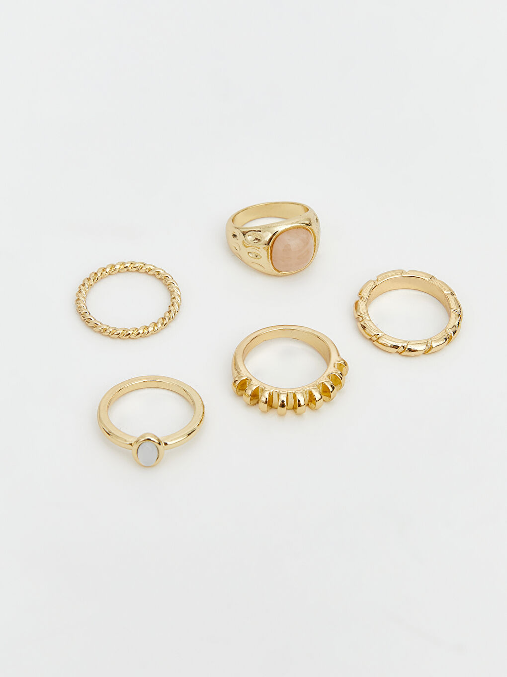 ქალებისთვის ბეჭდების ნაკრები 5-ცალიანი პაკეტი-2