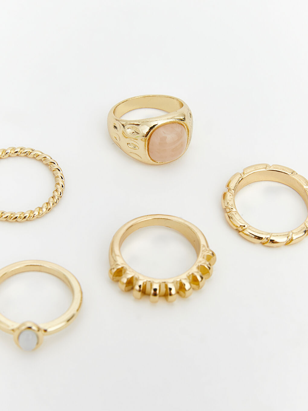 ქალებისთვის ბეჭდების ნაკრები 5-ცალიანი პაკეტი-3