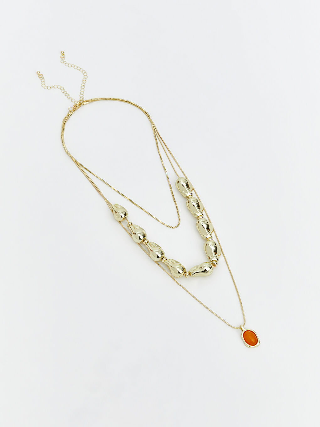 Sarı Taşlı Kadın Kolye