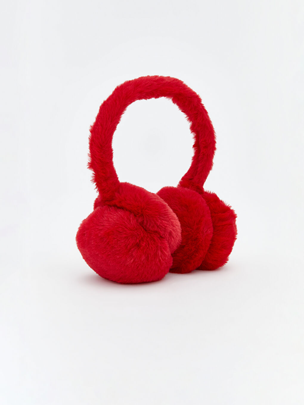 Kırmızı Kız Çocuk Pelüş Kulaklık-1