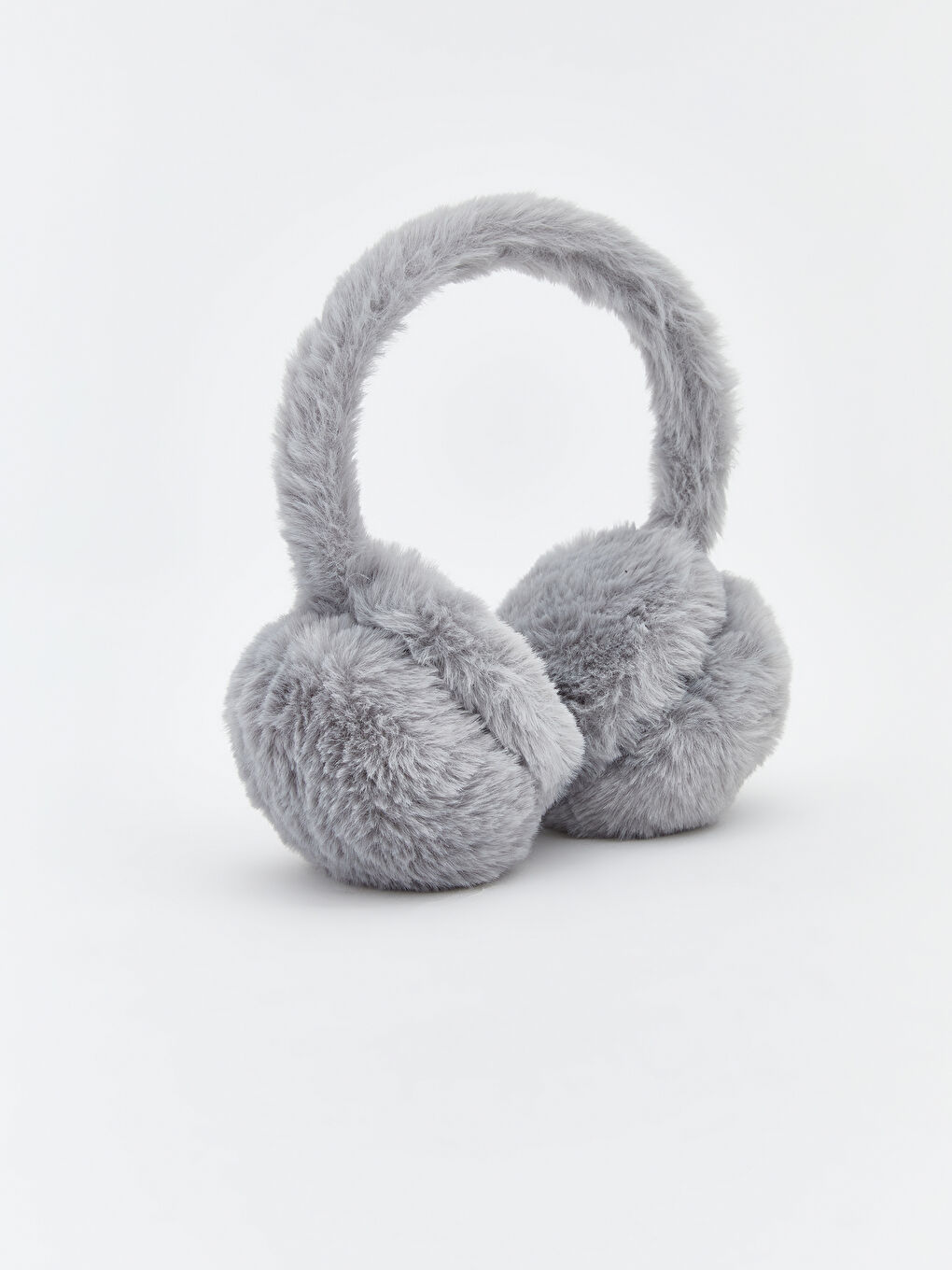 Gri Kız Çocuk Pelüş Kulaklık-1