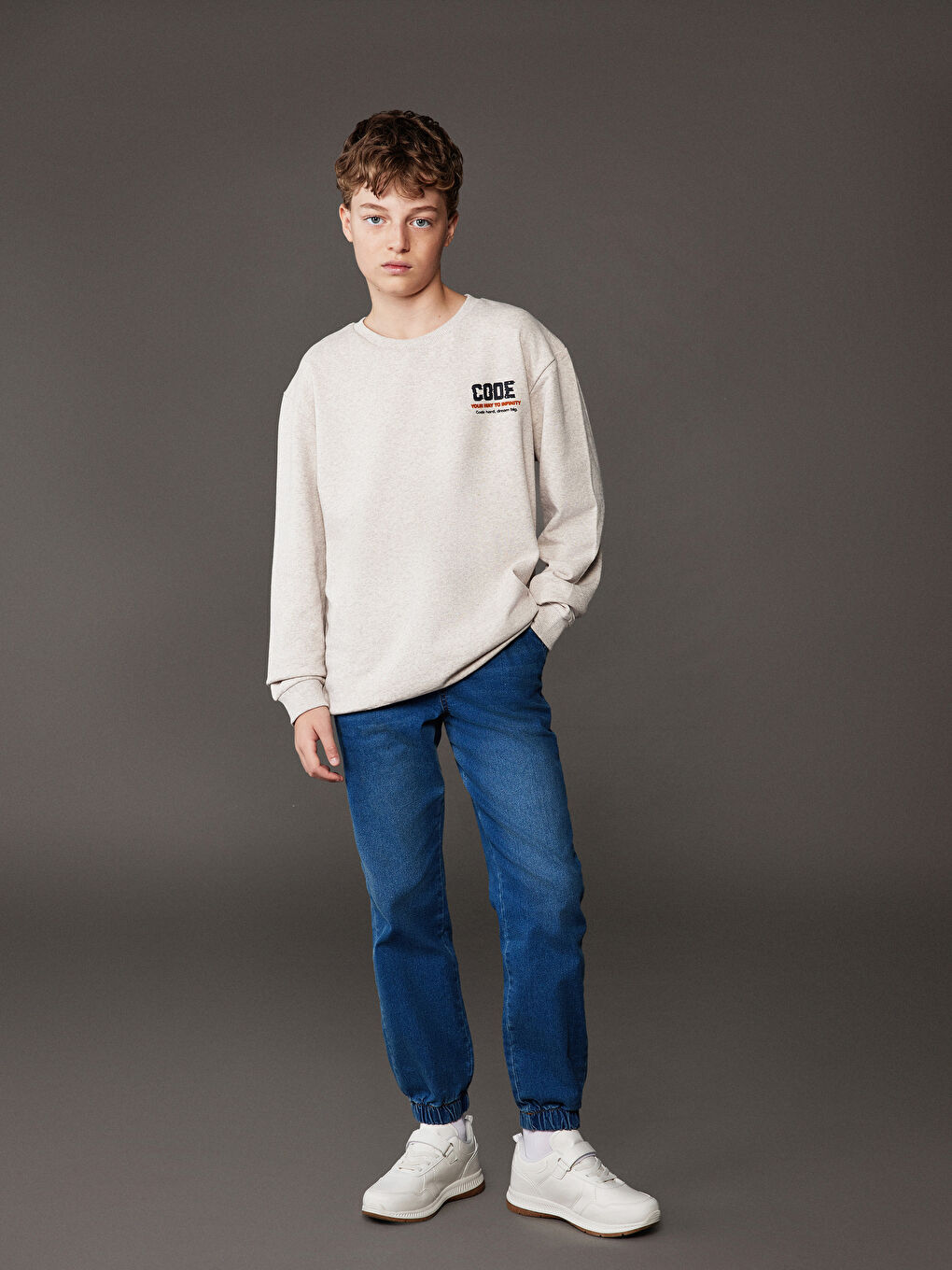 İndigo Slim Fit Erkek Çocuk Jogger Jean Pantolon