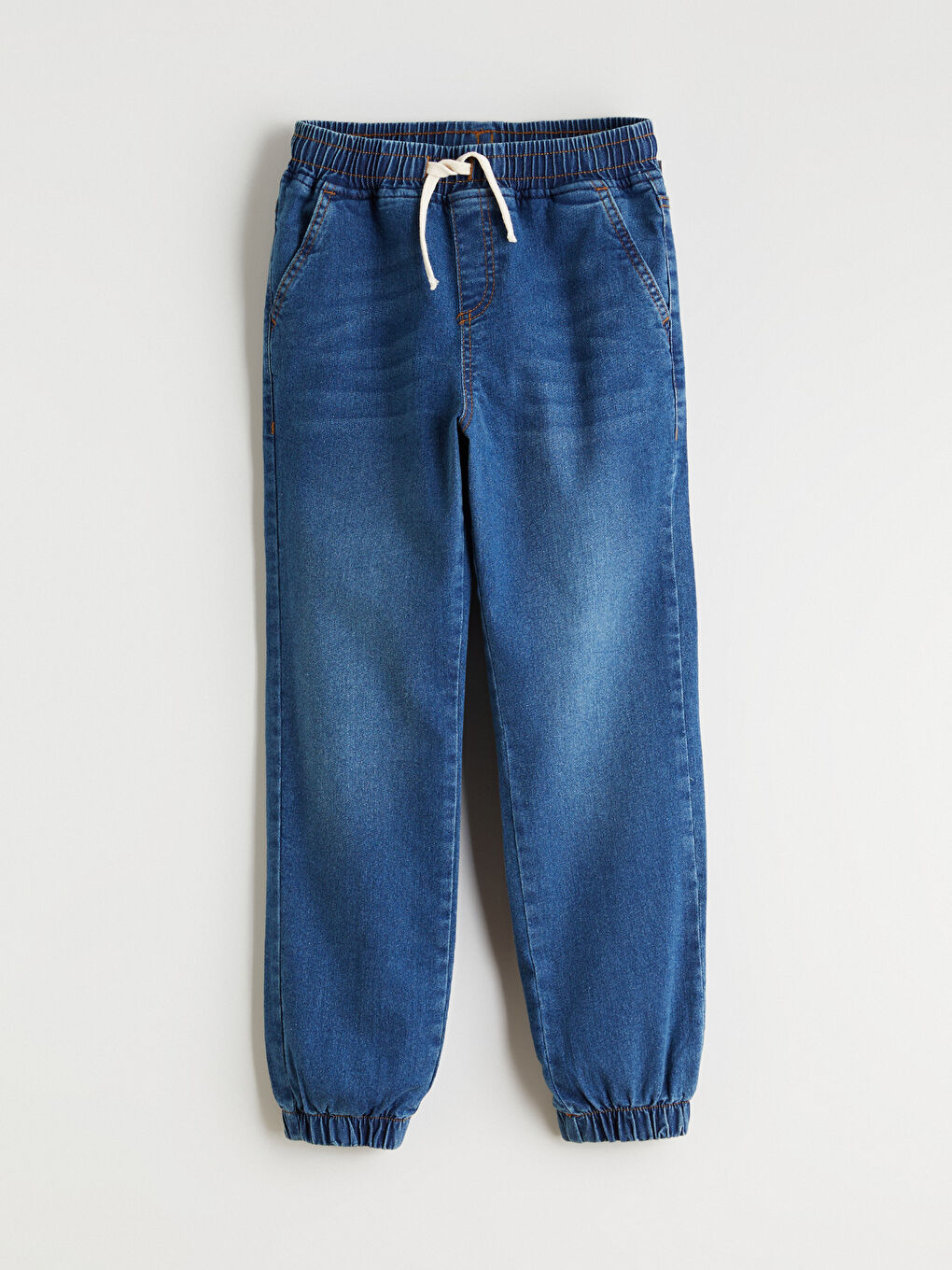 İndigo Slim Fit Erkek Çocuk Jogger Jean Pantolon-1