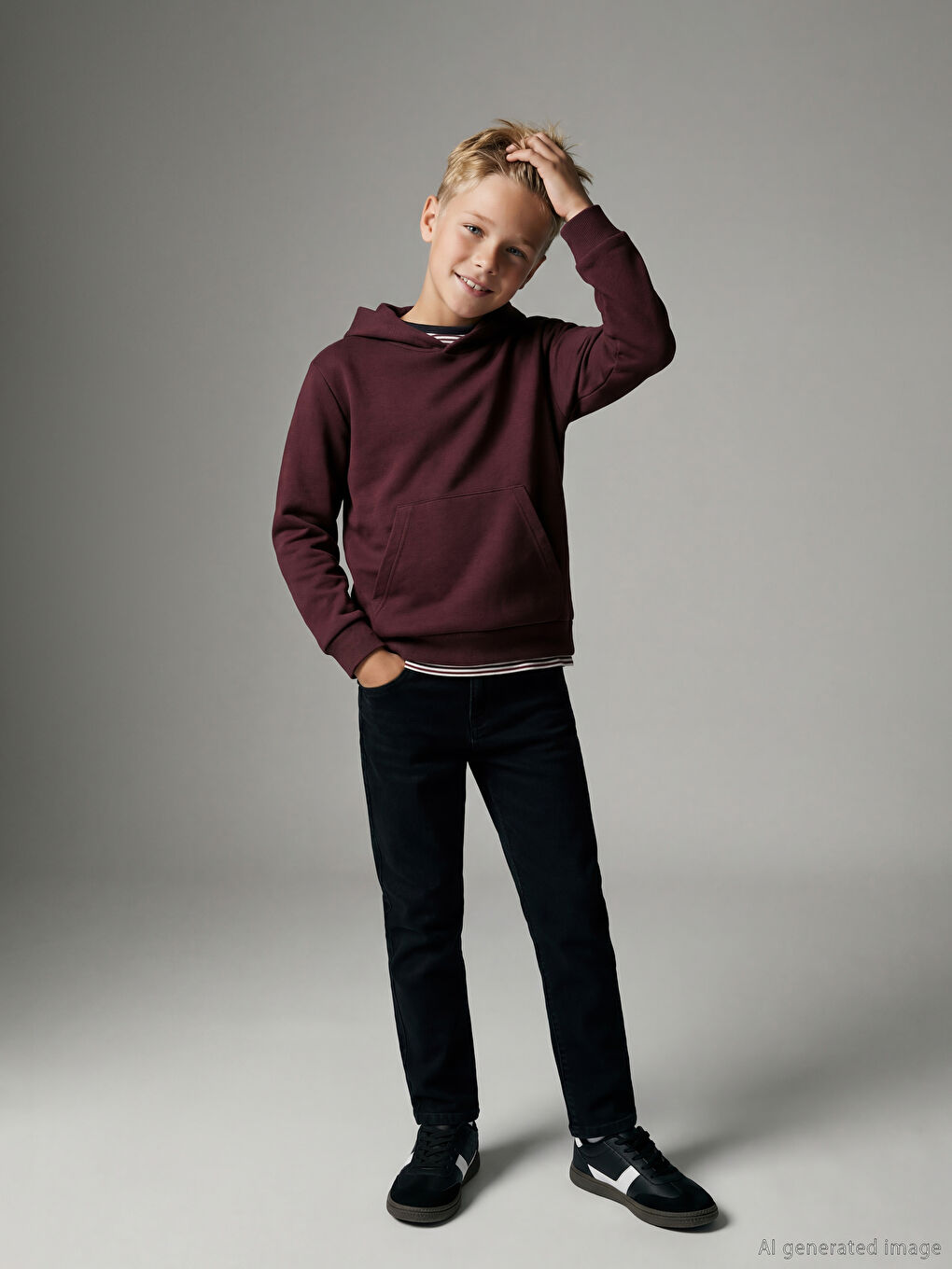 Siyah Super Skinny Fit Erkek Çocuk Jean Pantolon