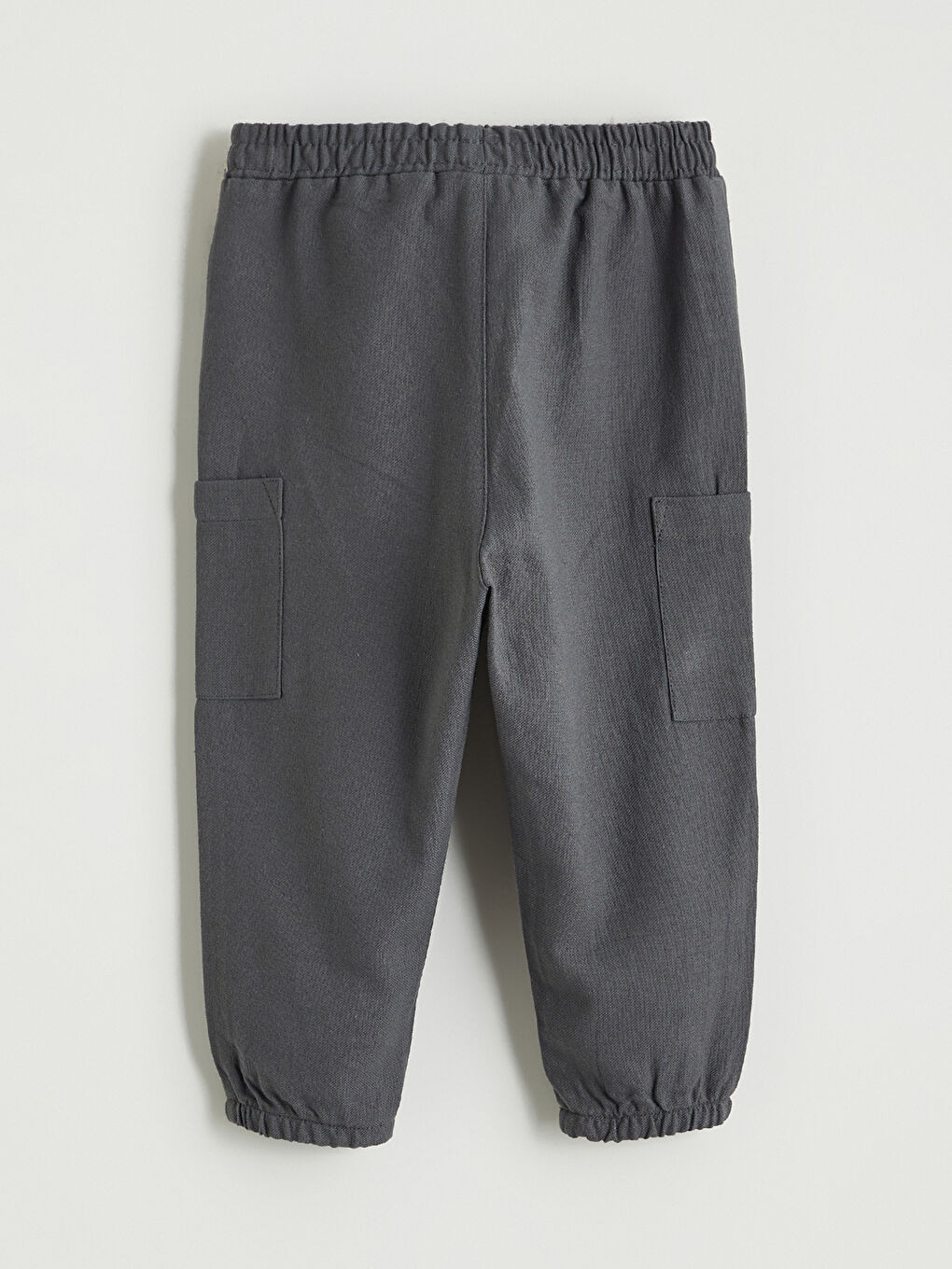 Gri Erkek Bebek Kargo Pantolon-1